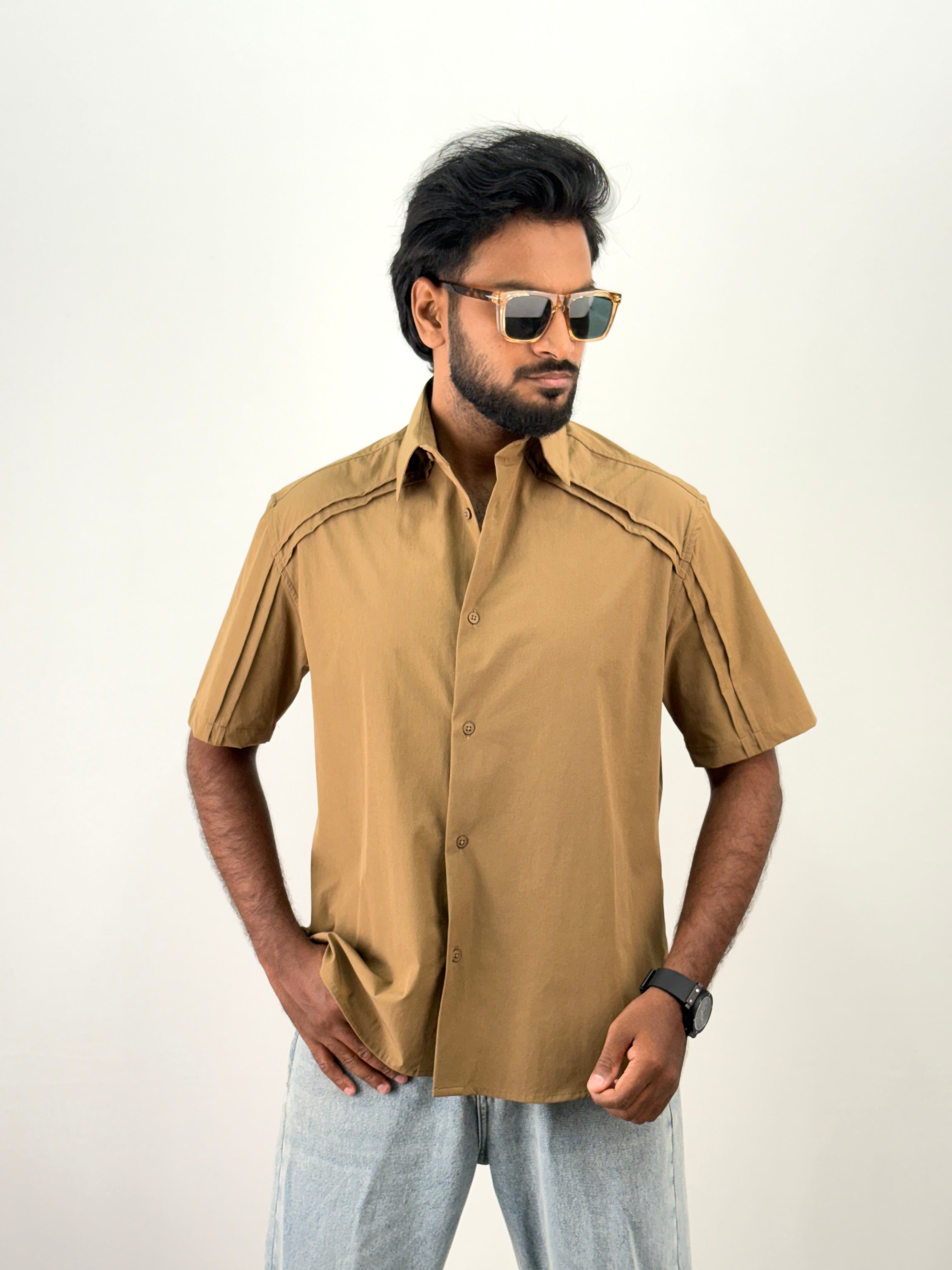 Khaki IMP Half Sleeve Shirt