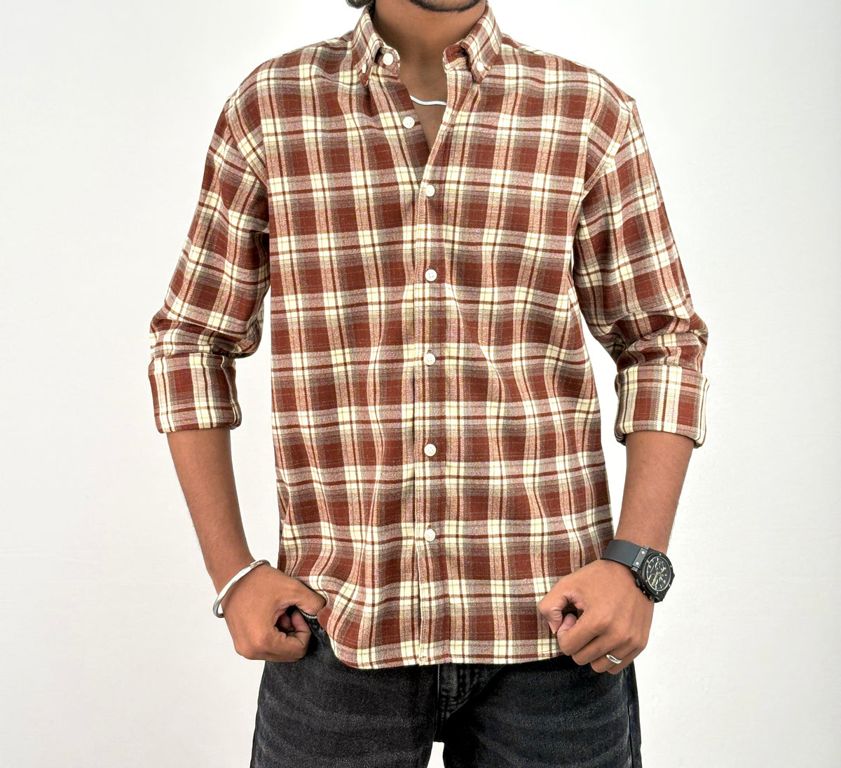 Brick Red IMP Flannel Shirt 7