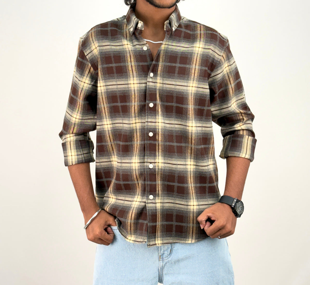 Dark Brown IMP Flannel Shirt 7