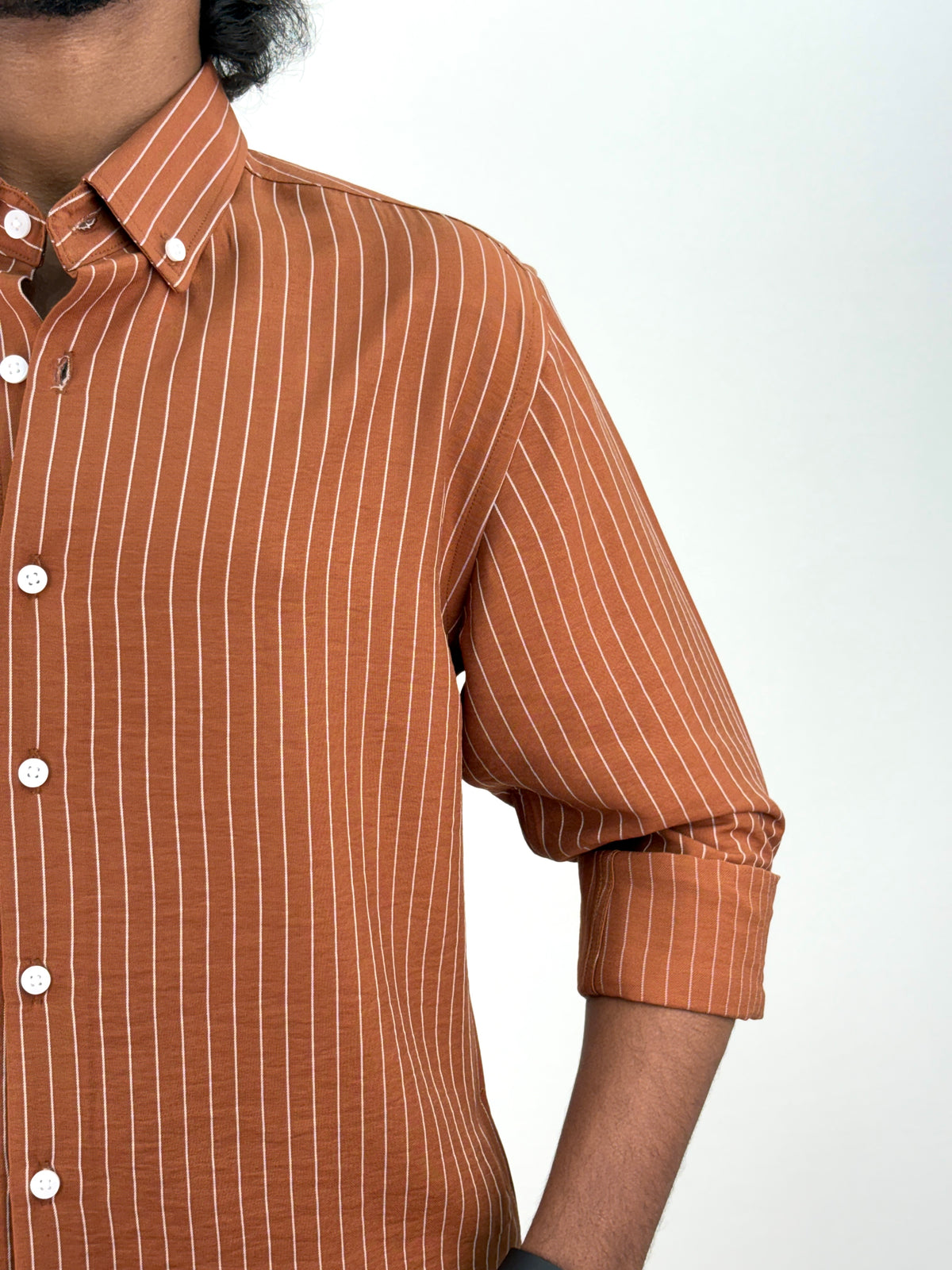 Rust IMP Stripe Shirt 1