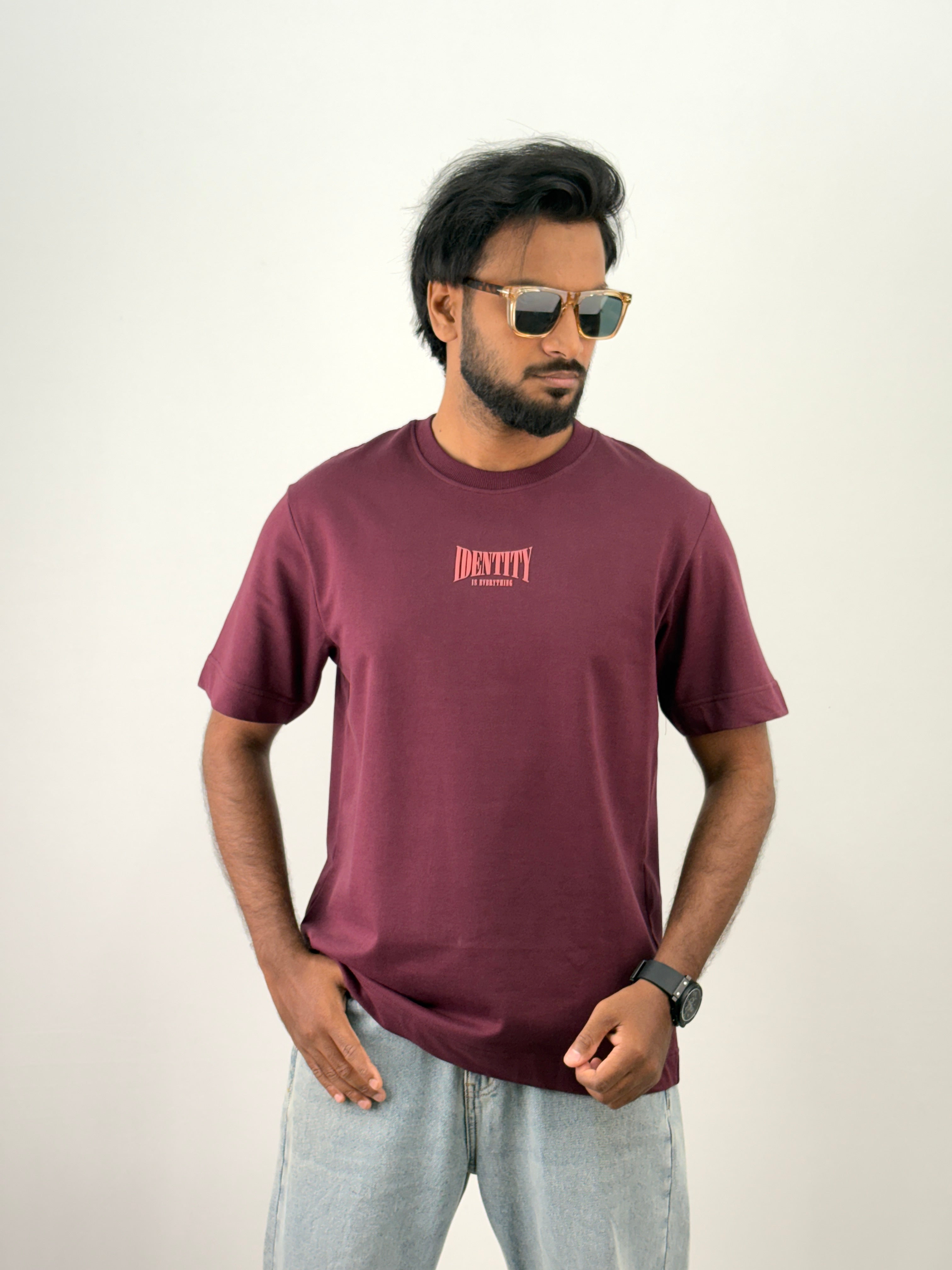 Maroon Oversized T-Shirt