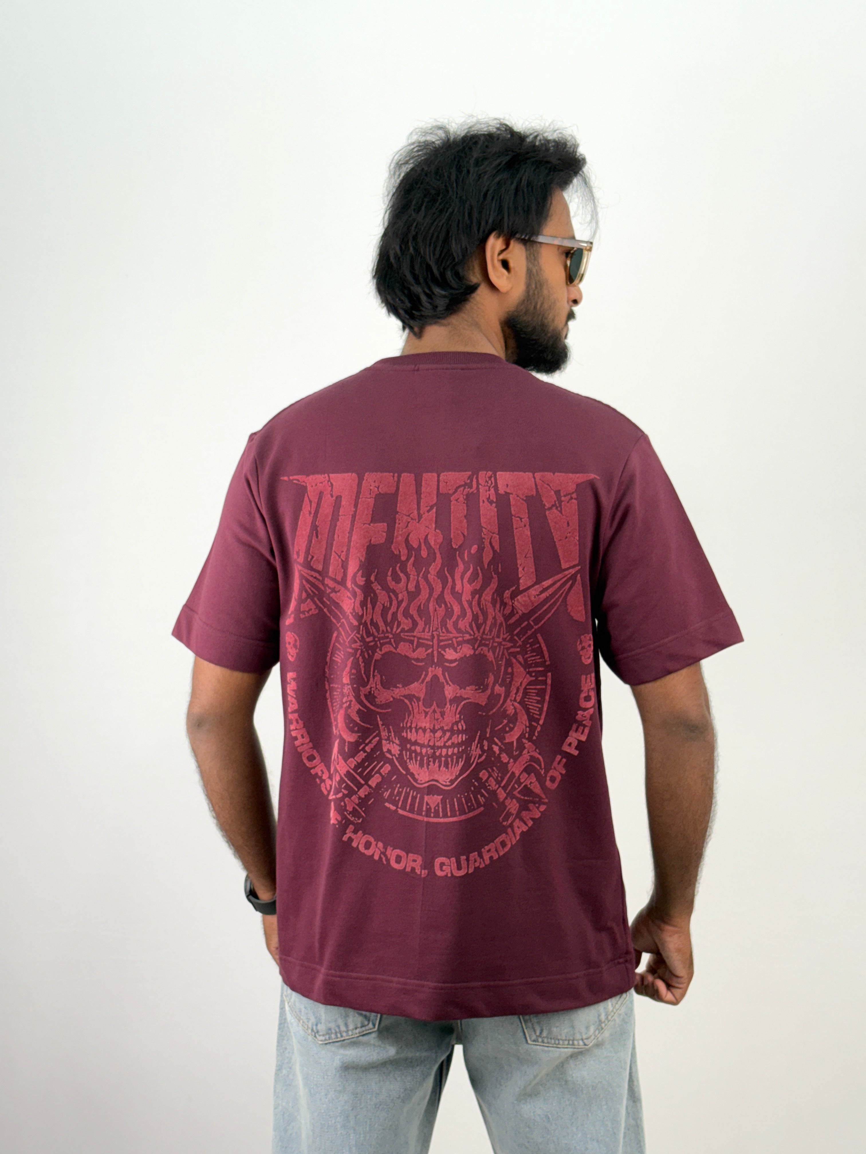 Maroon Oversized T-Shirt