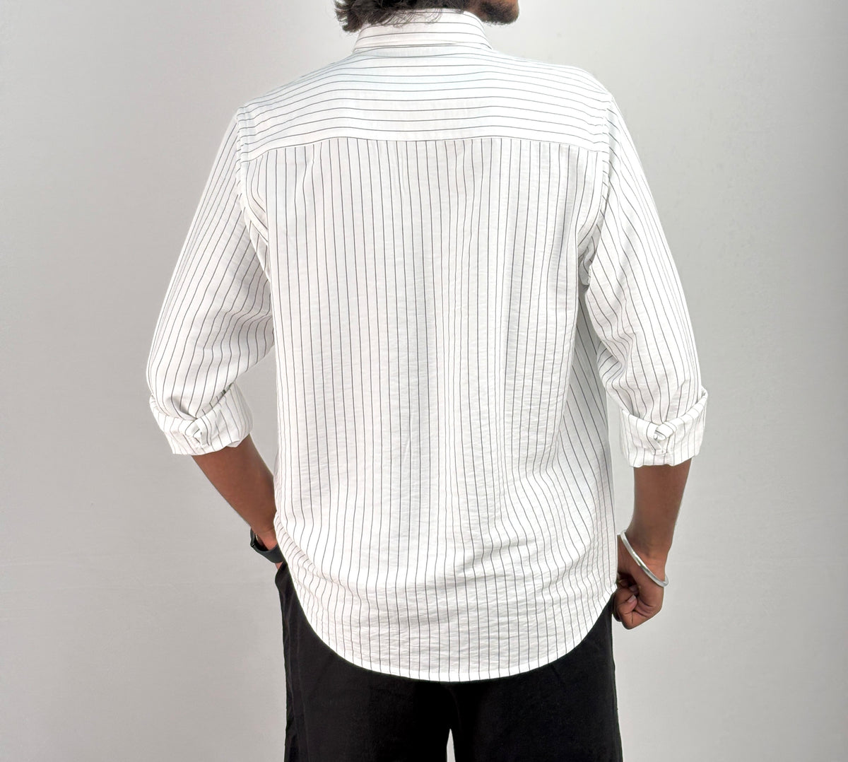 White IMP Stripe Shirt 1