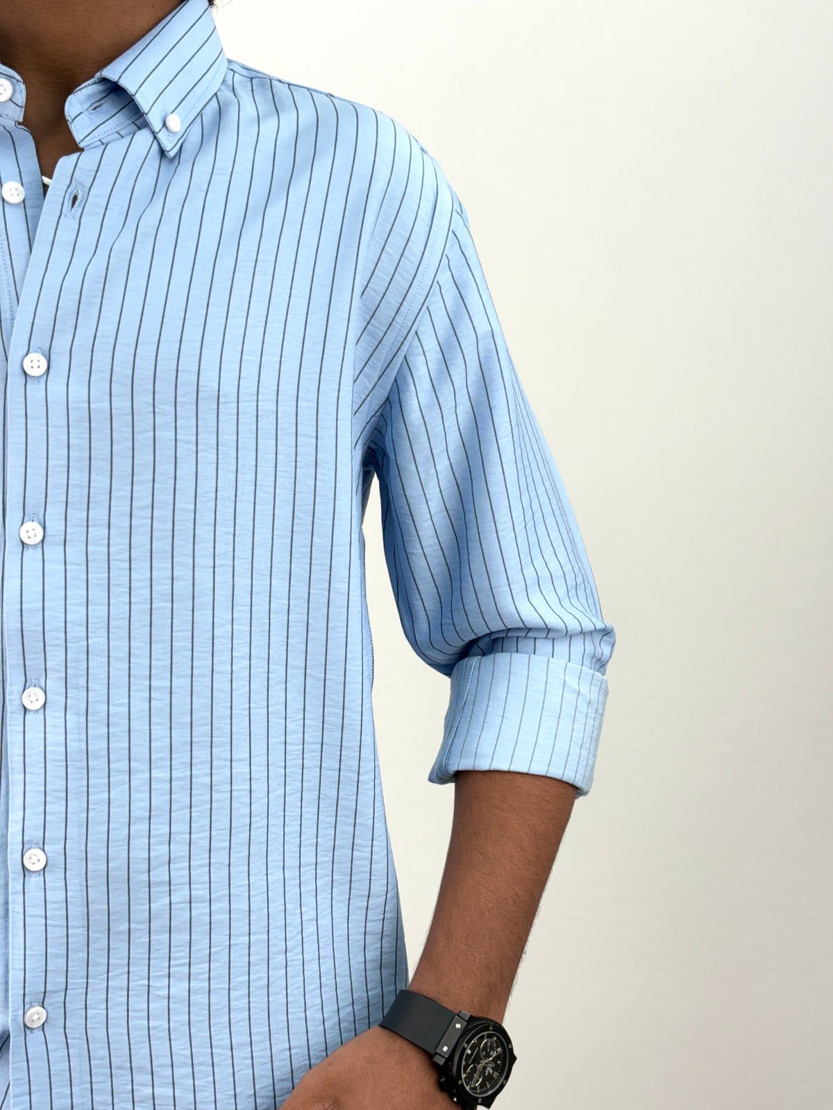 Sky Blue IMP Stripe Shirt 1