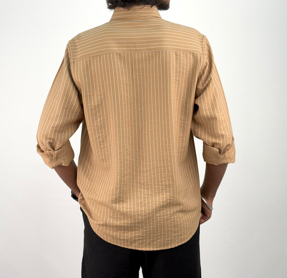 Mustard IMP Stripe Shirt 1