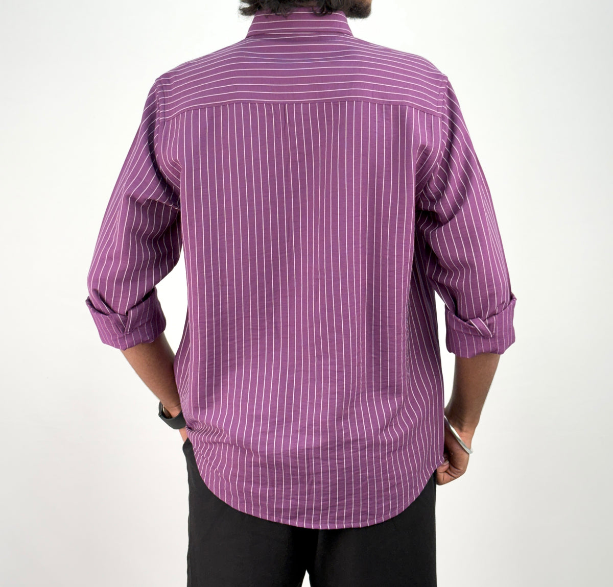 Purple IMP Stripe Shirt 1