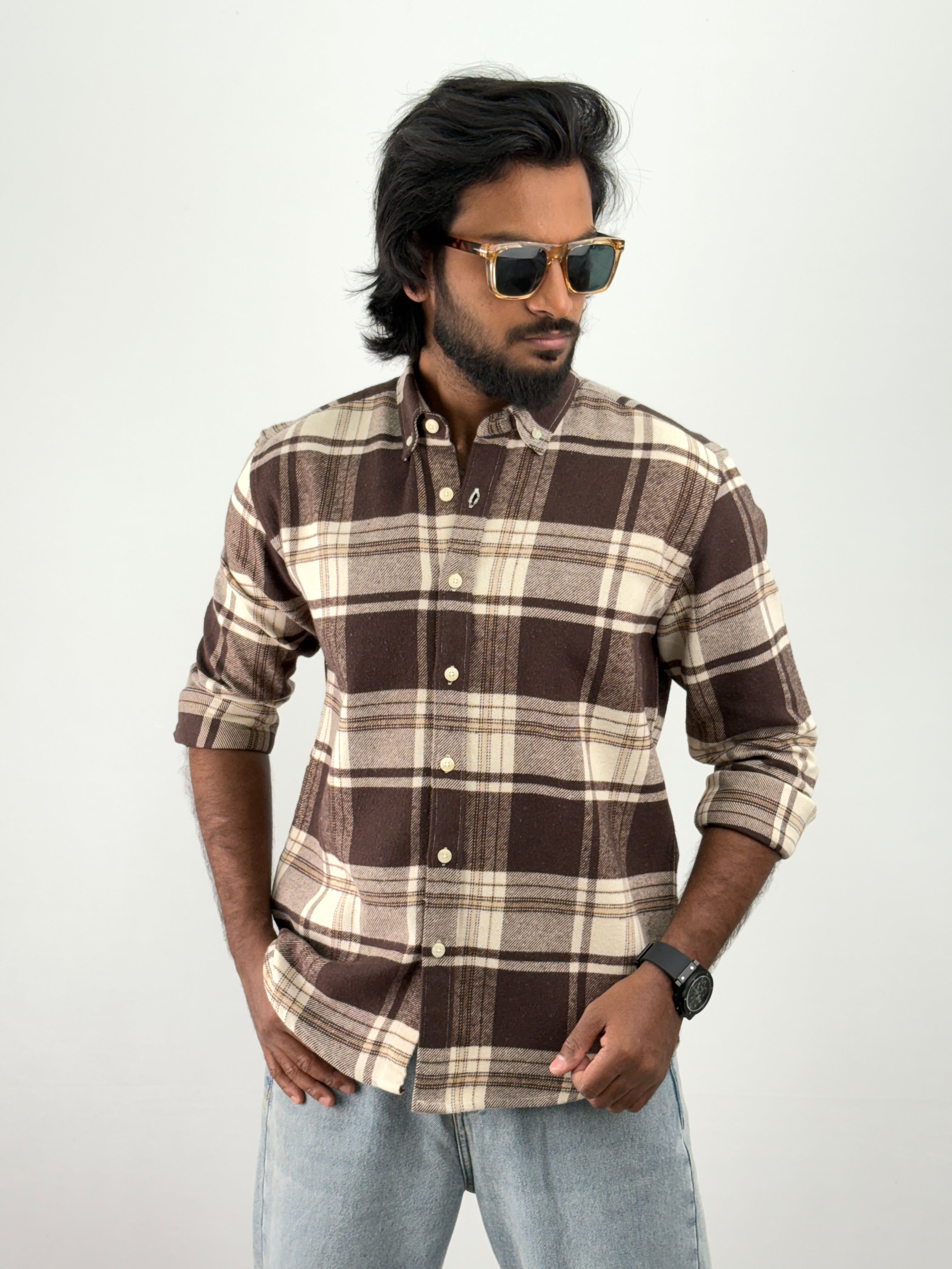 Brown Flannel Shirt