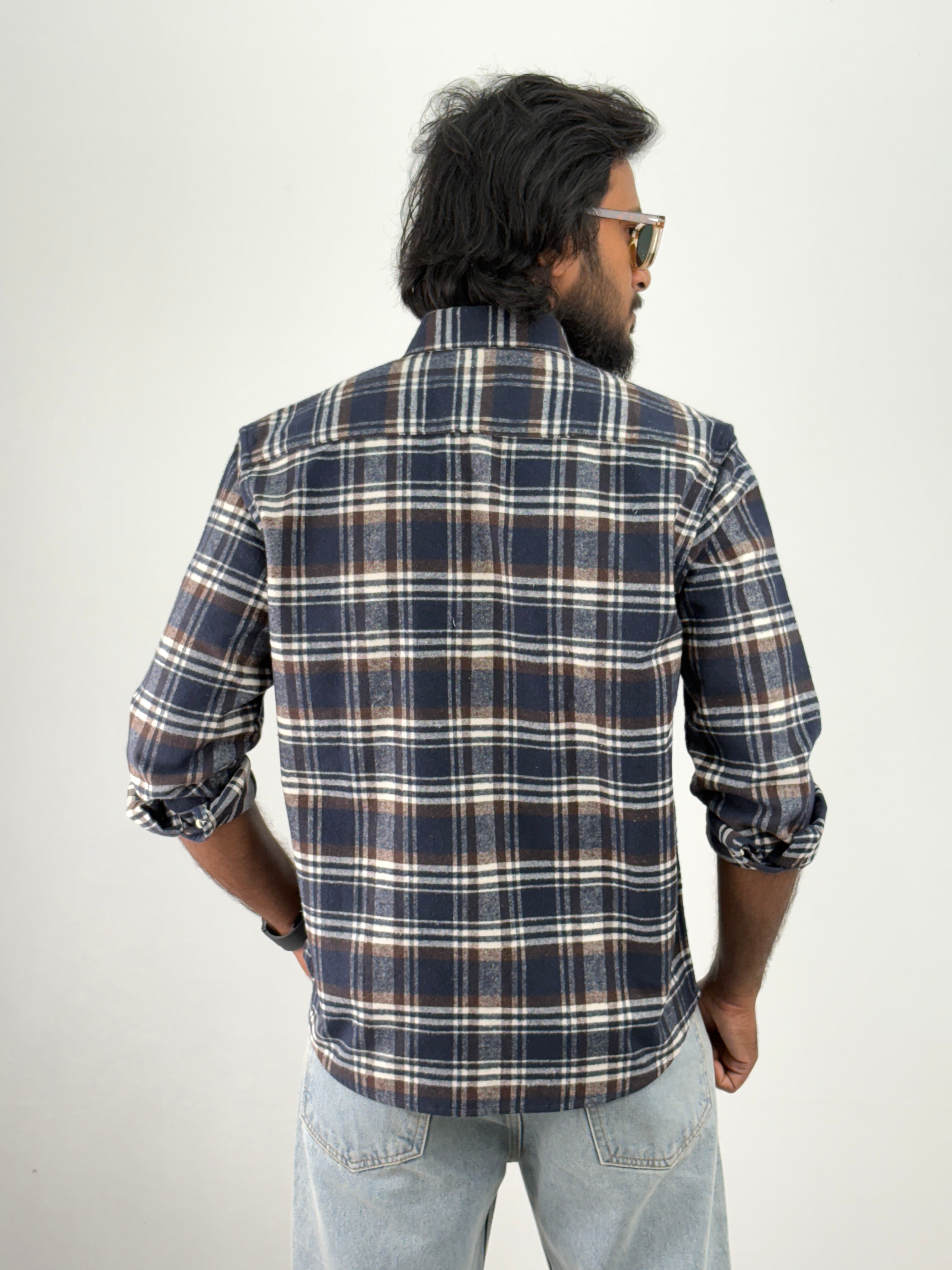 Navy Flannel Shirt