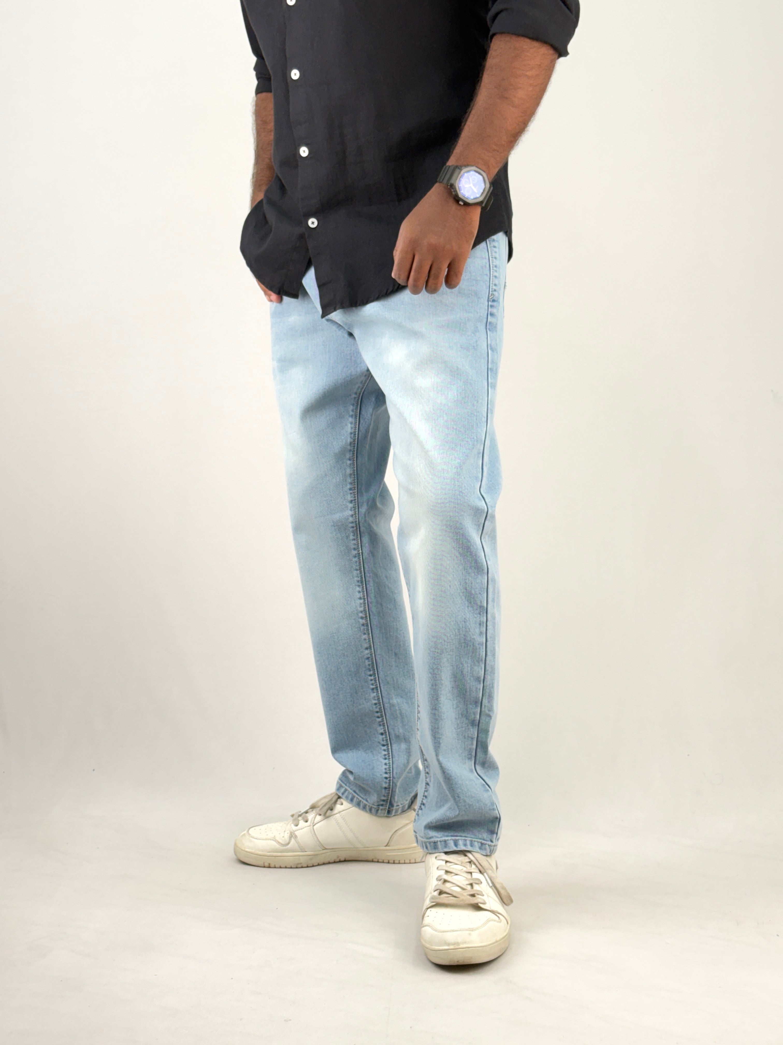 Ice Blue Ankle Fit Jean