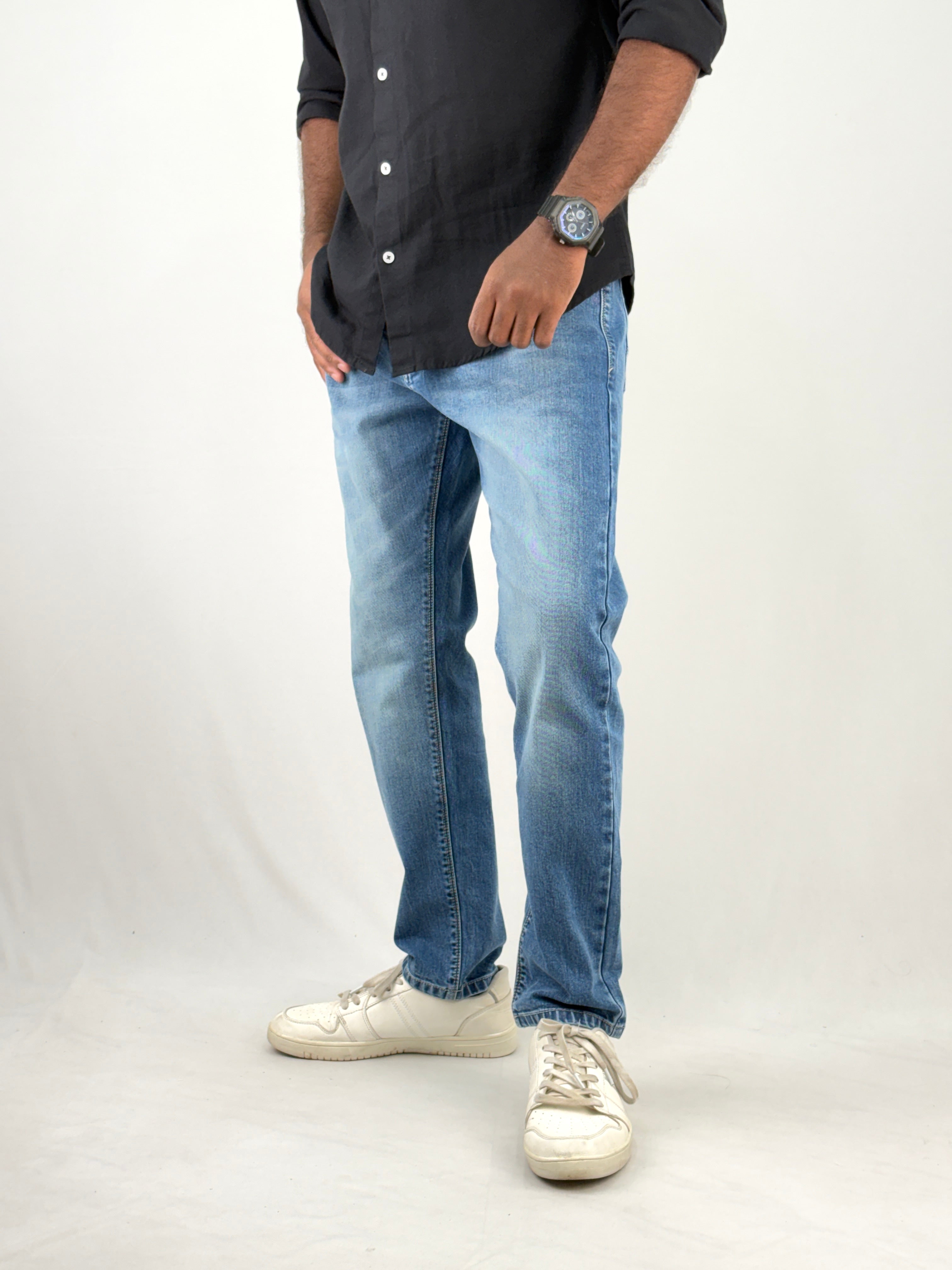 Blue Ankle Fit Jean