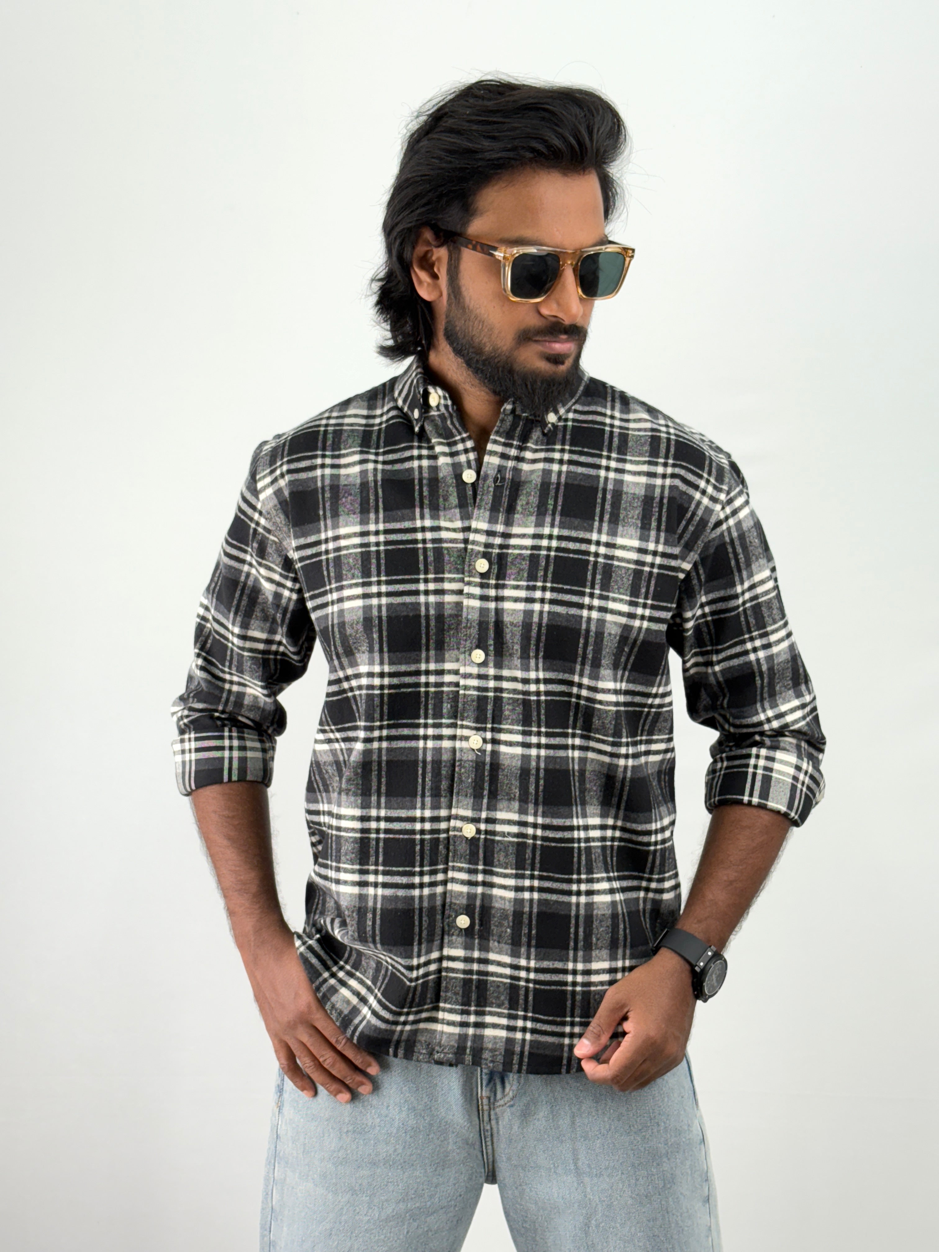 Black Flannel Shirt