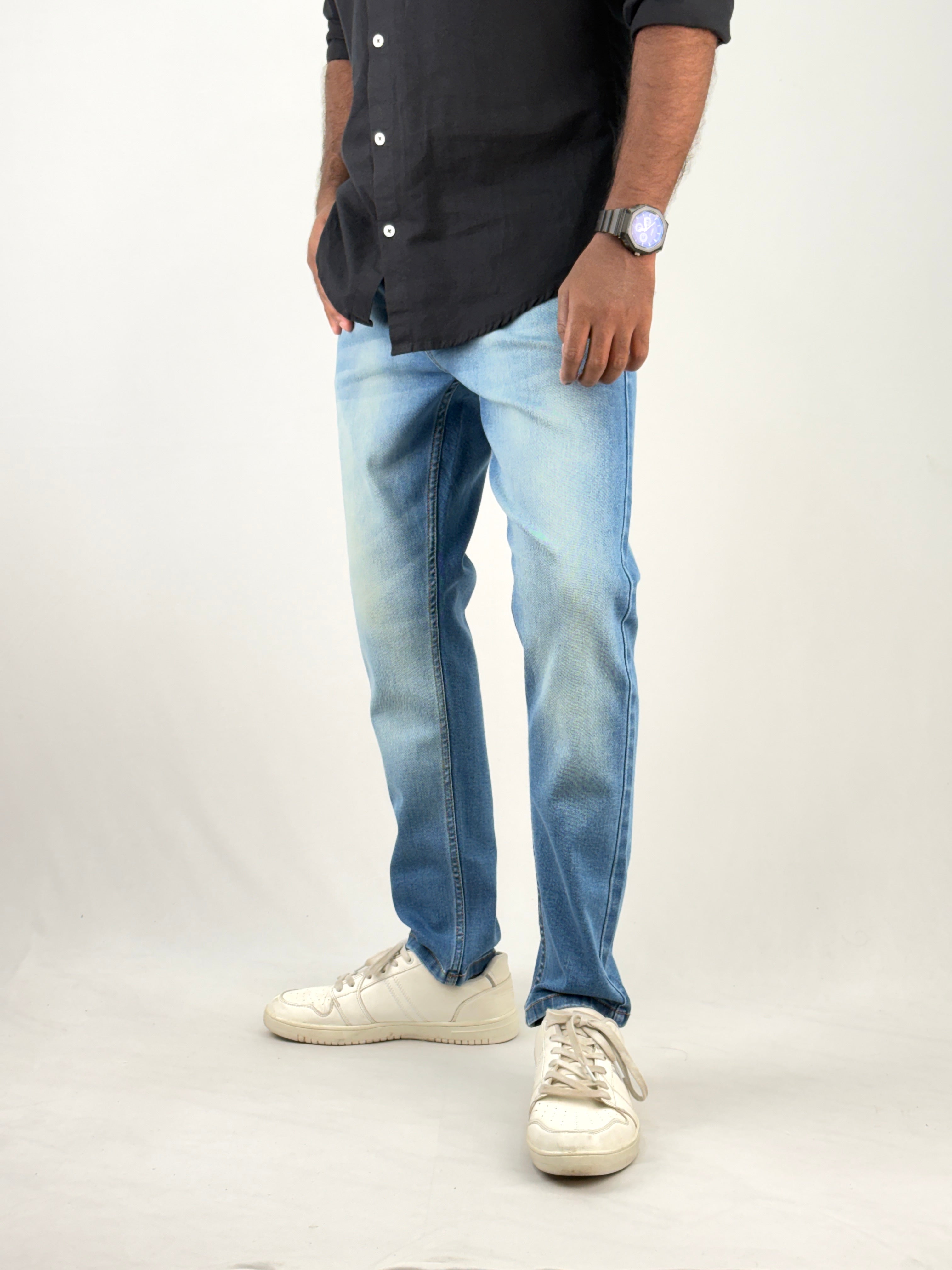 Blue Shade Ankle Fit Jean