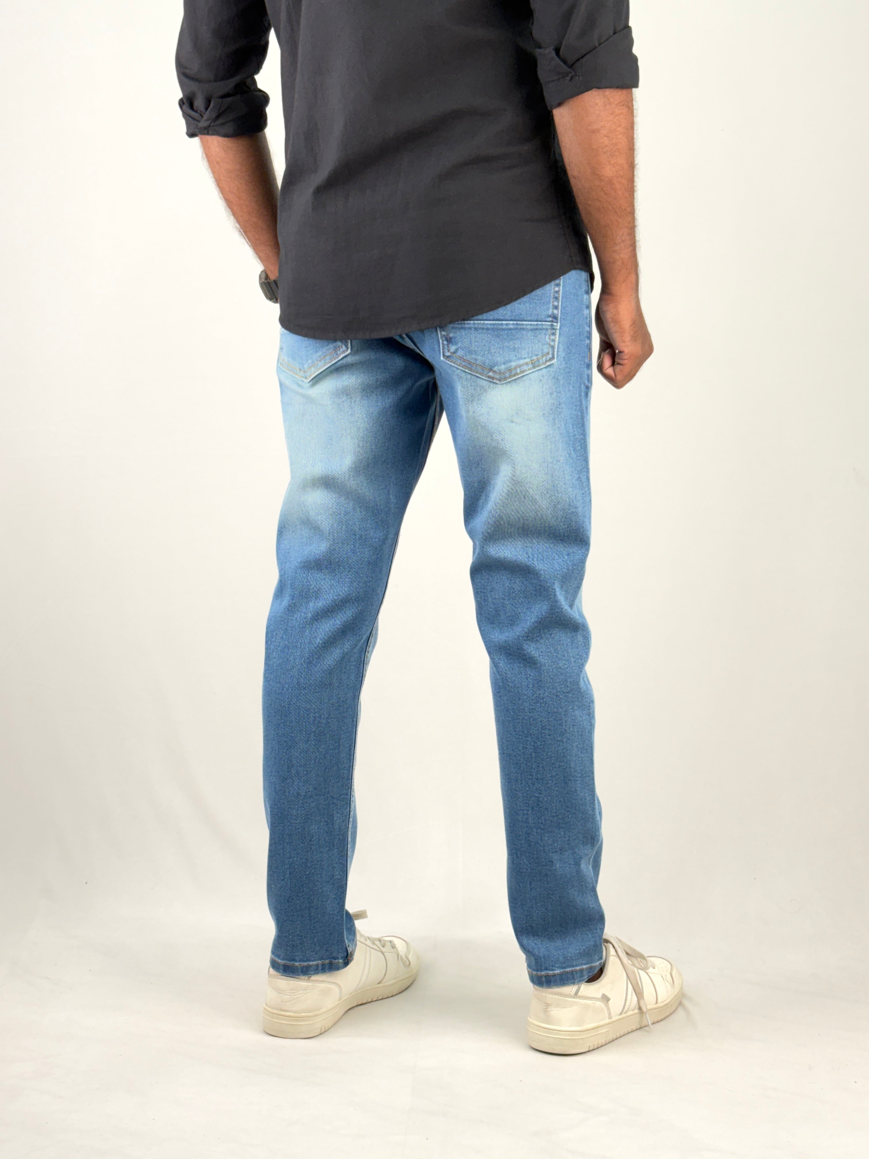 Blue Shade Ankle Fit Jean
