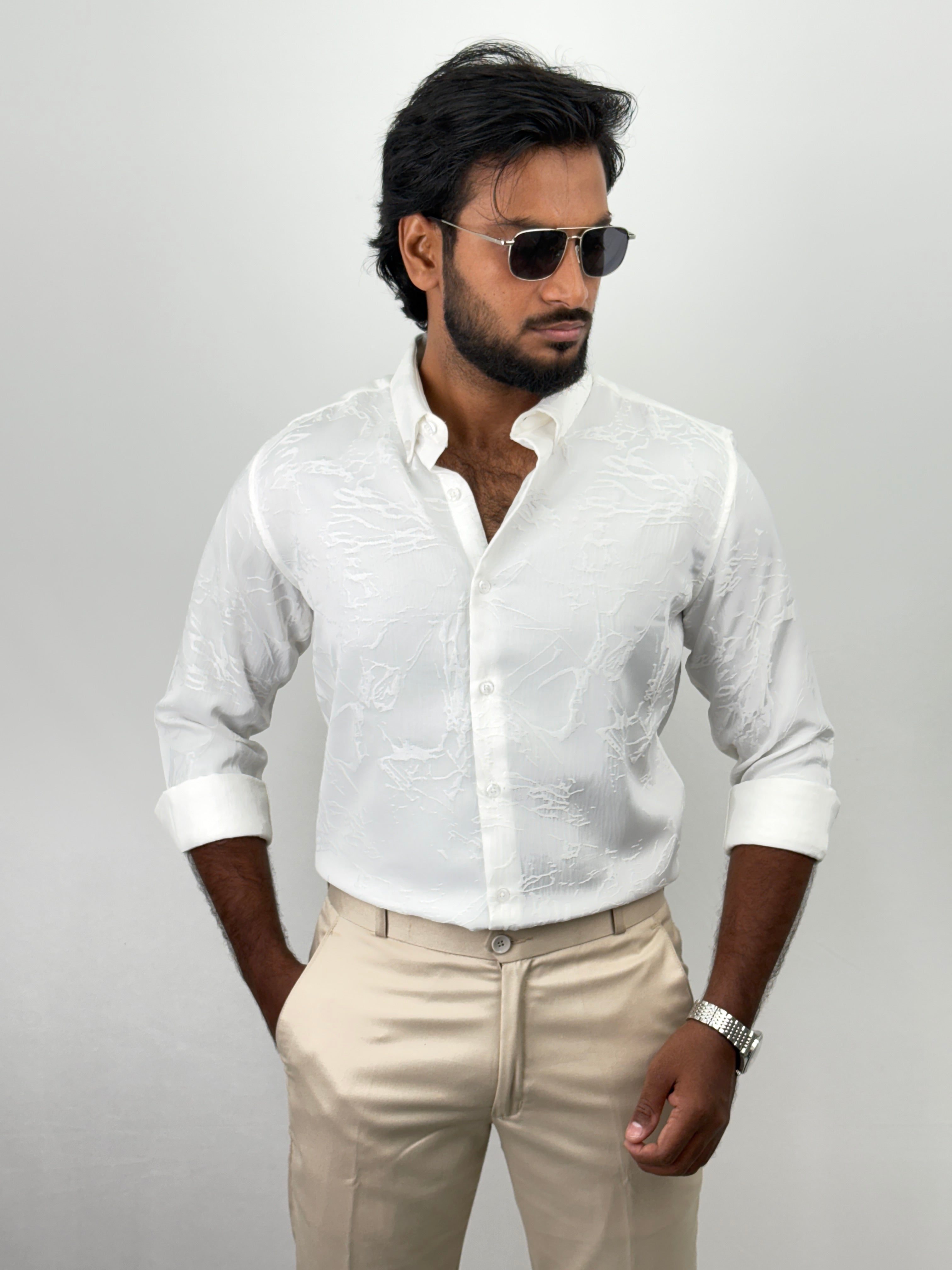 White Designer Shirt