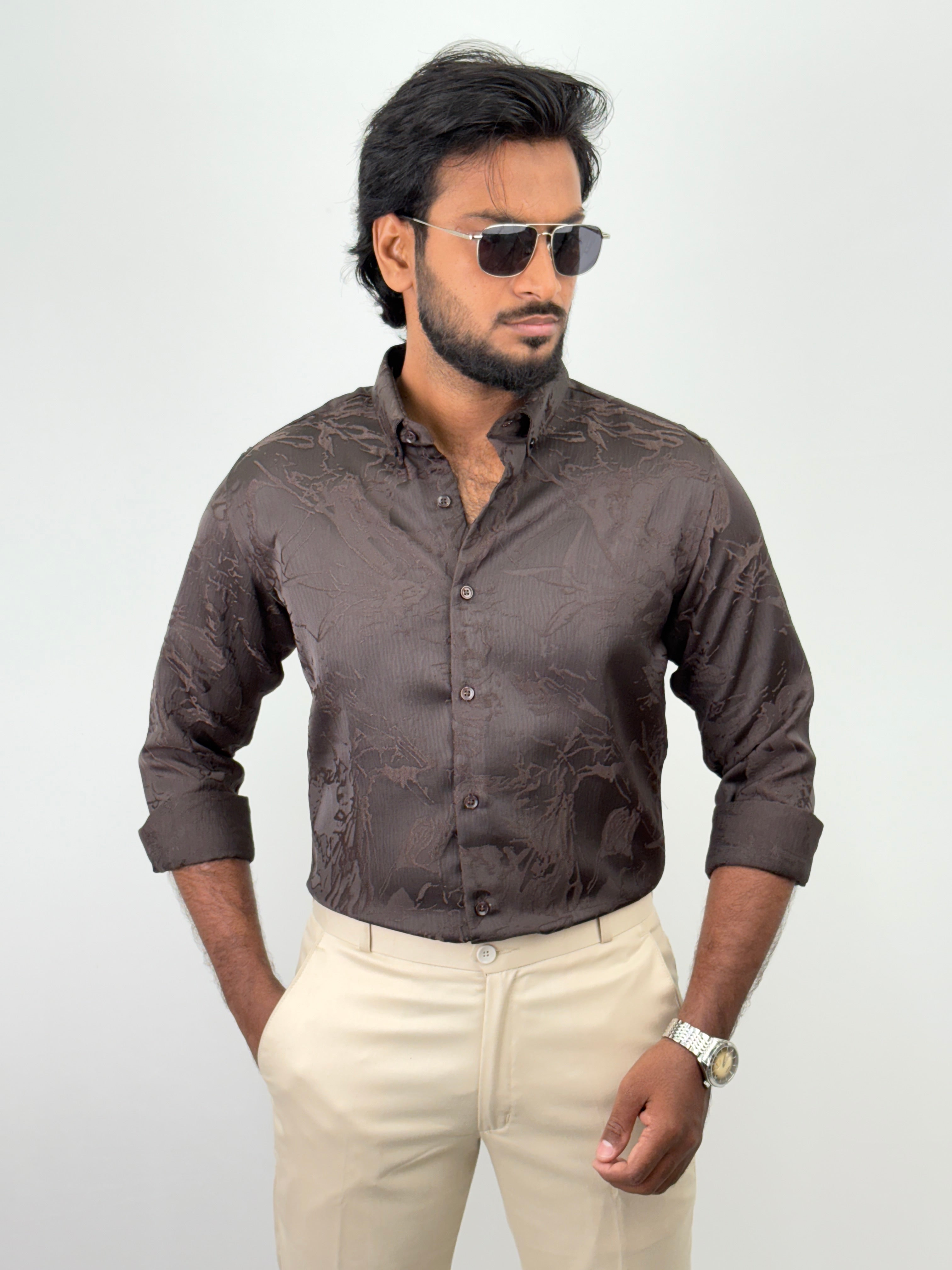 Brown Designer Shirt