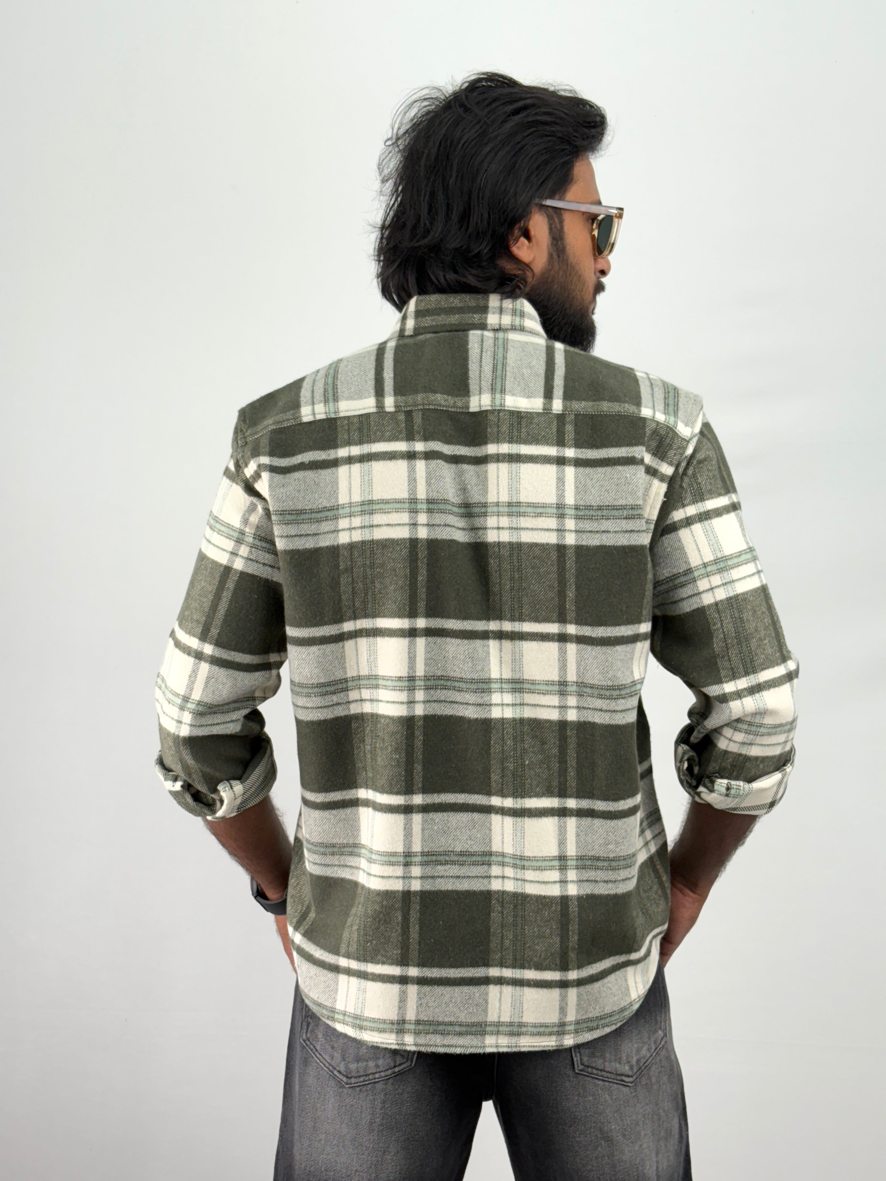 Olive Flannel Shirt