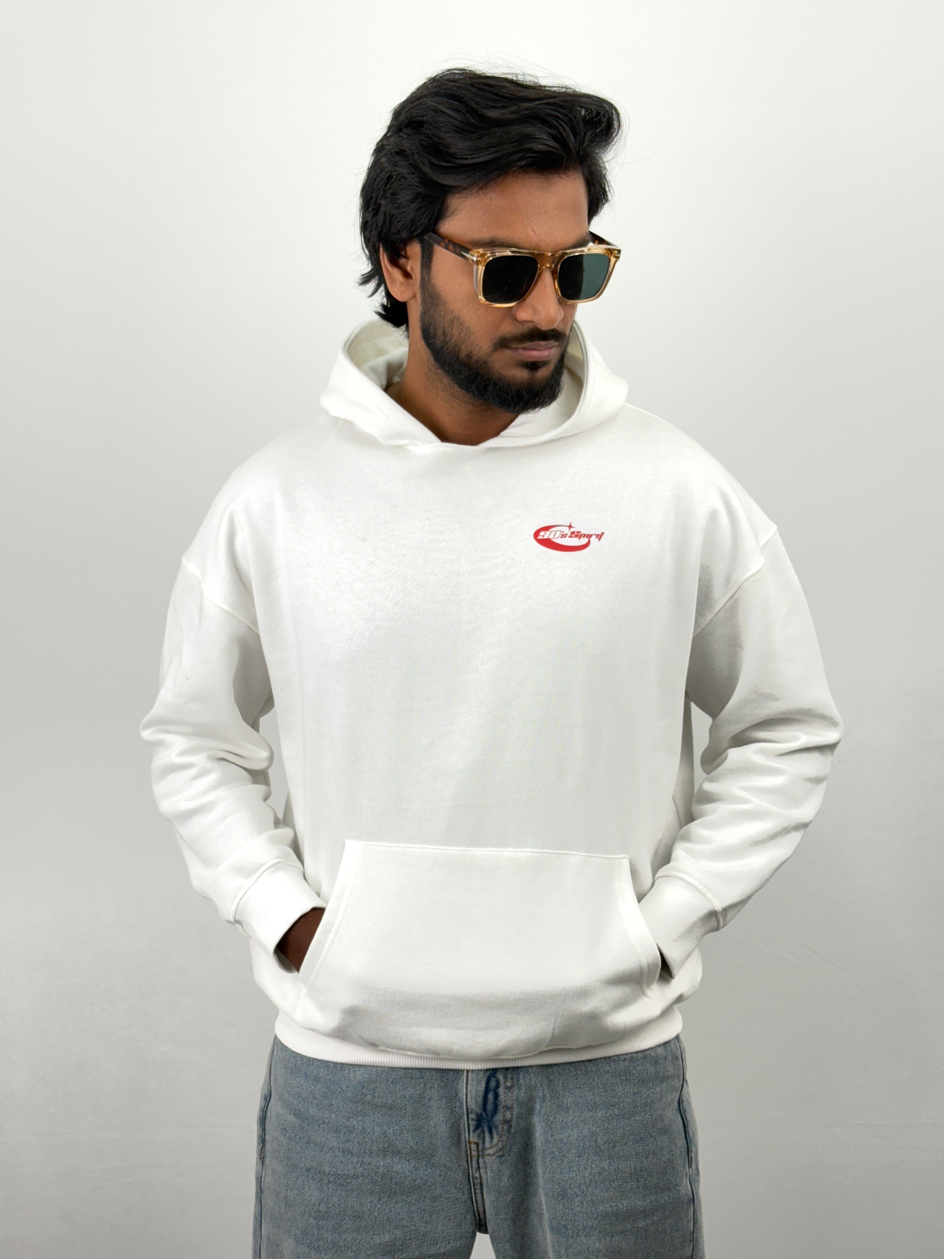 White Oversized Hoodie