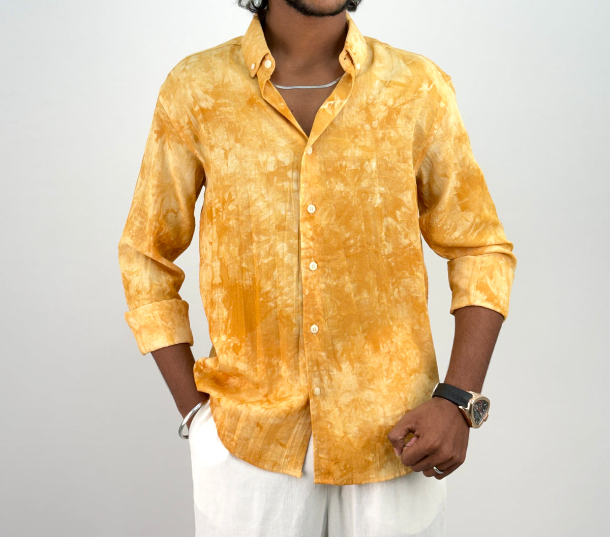 Yellow IMP Acid Wash Shirt