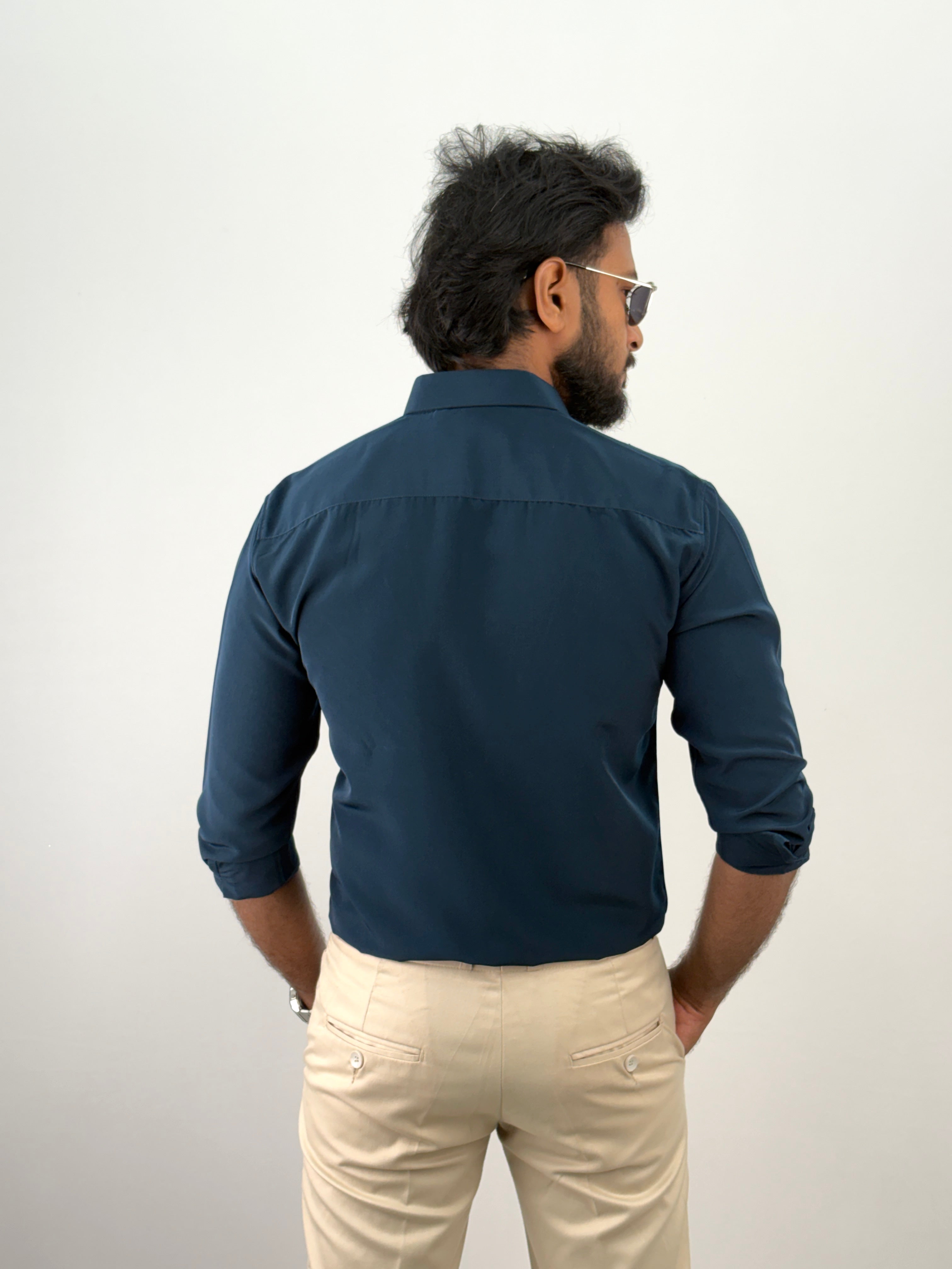 Peacock Designer Stone Work Shirt 14