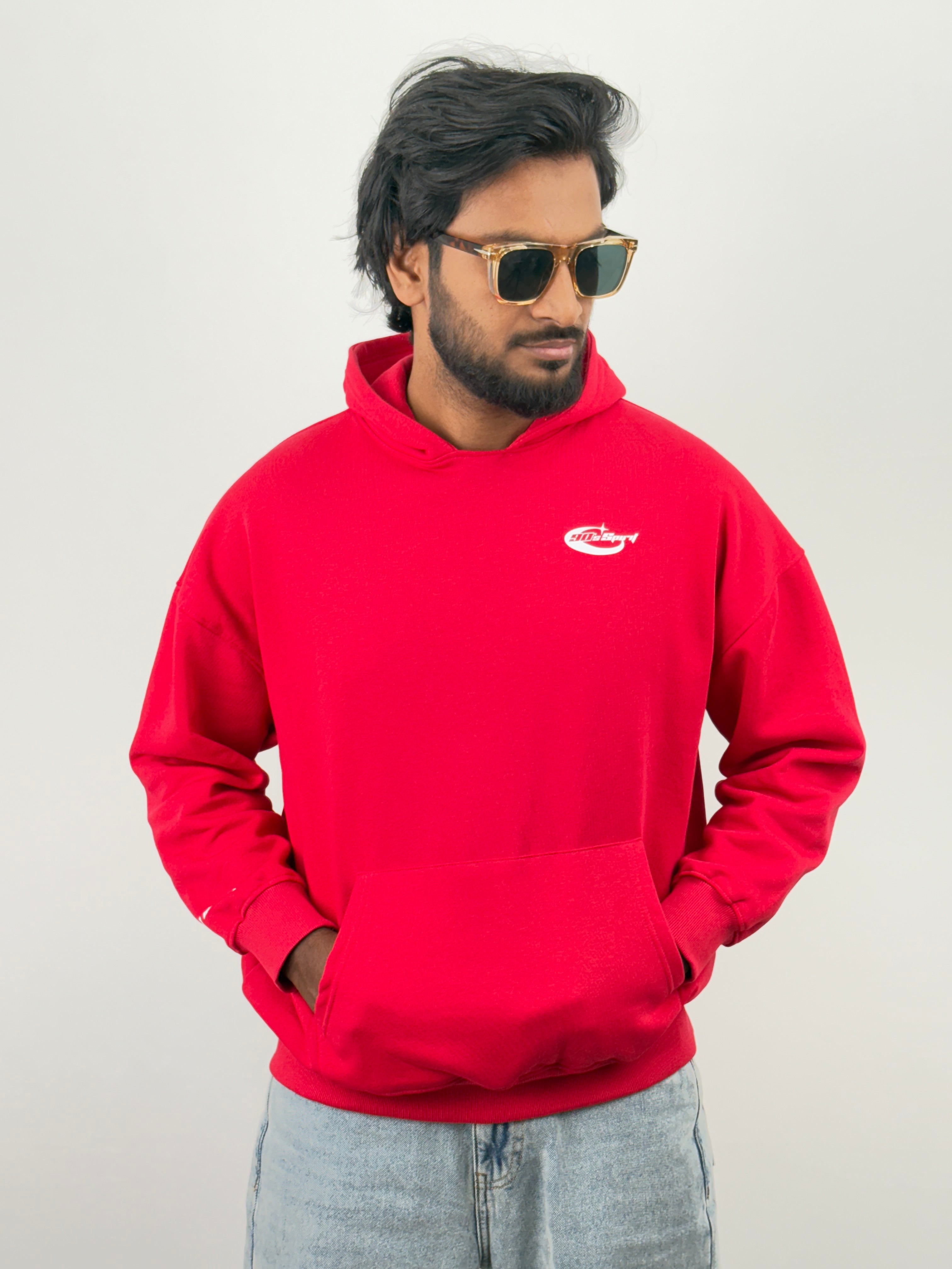 Red Oversized Hoodie