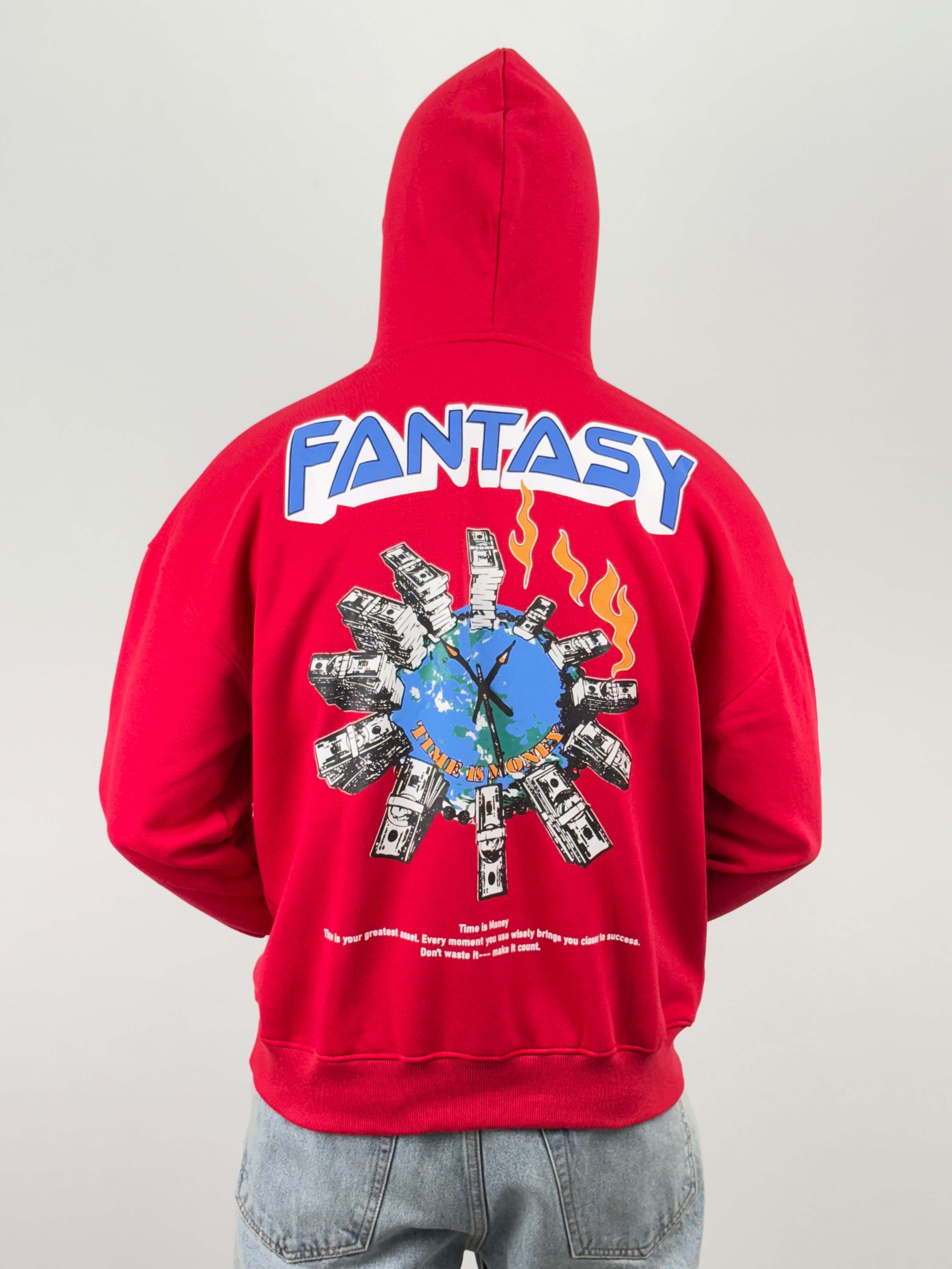 Red Oversized Hoodie