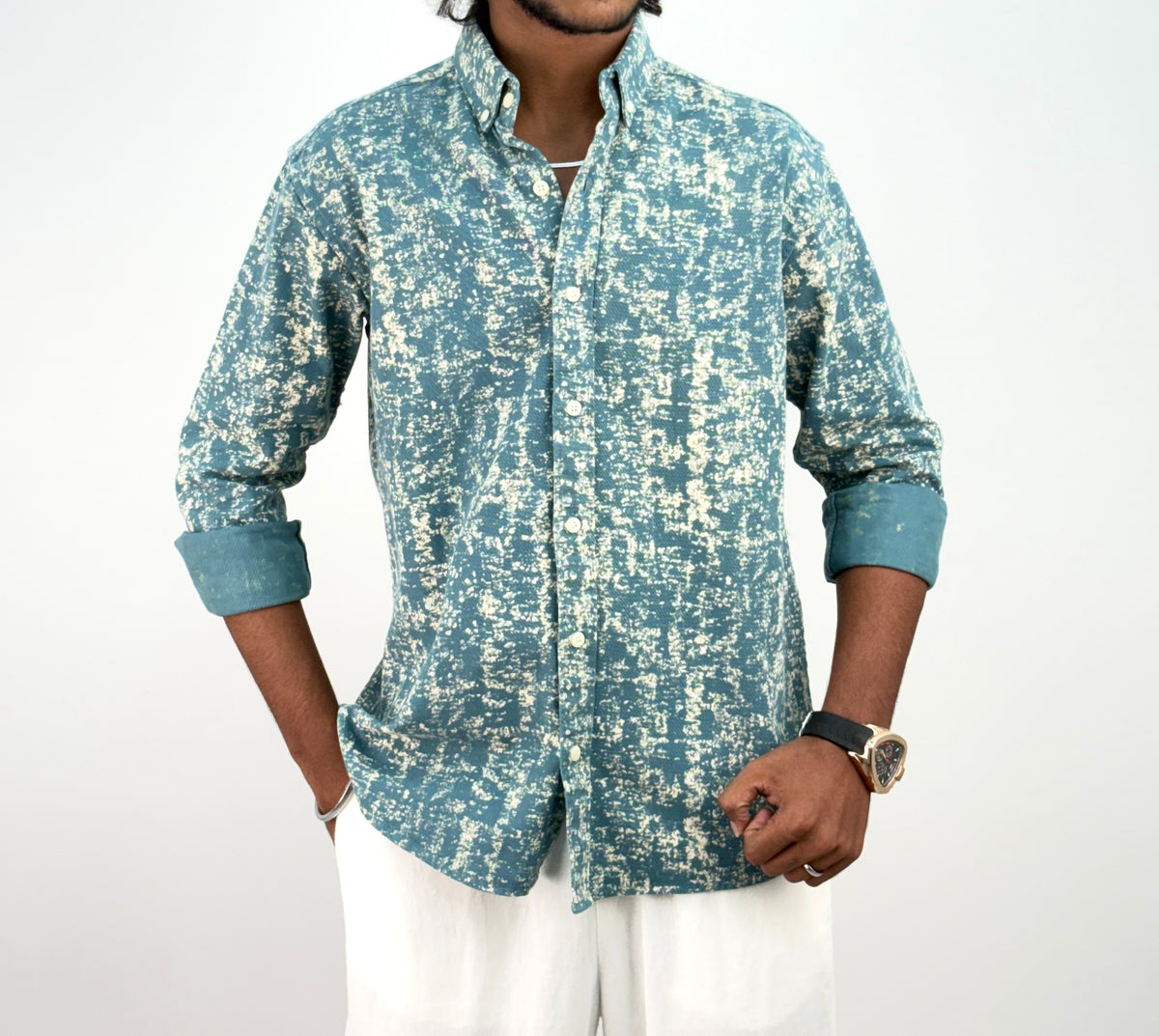 Aqua Denim Shirt