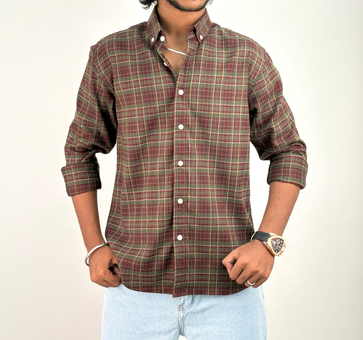 Green IMP Flannel Shirt 9