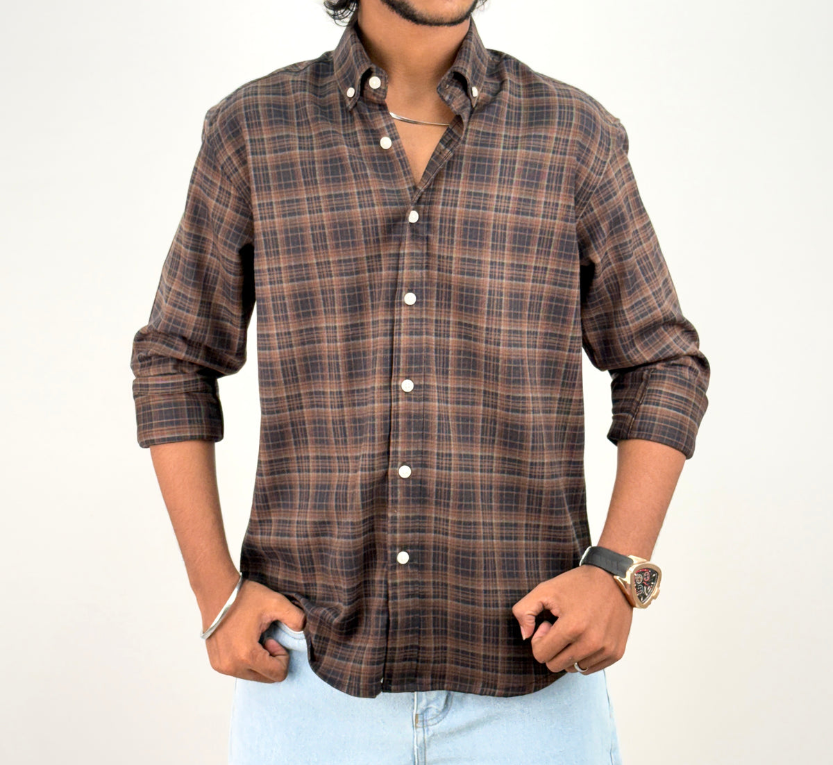Navy IMP Flannel Shirt 9