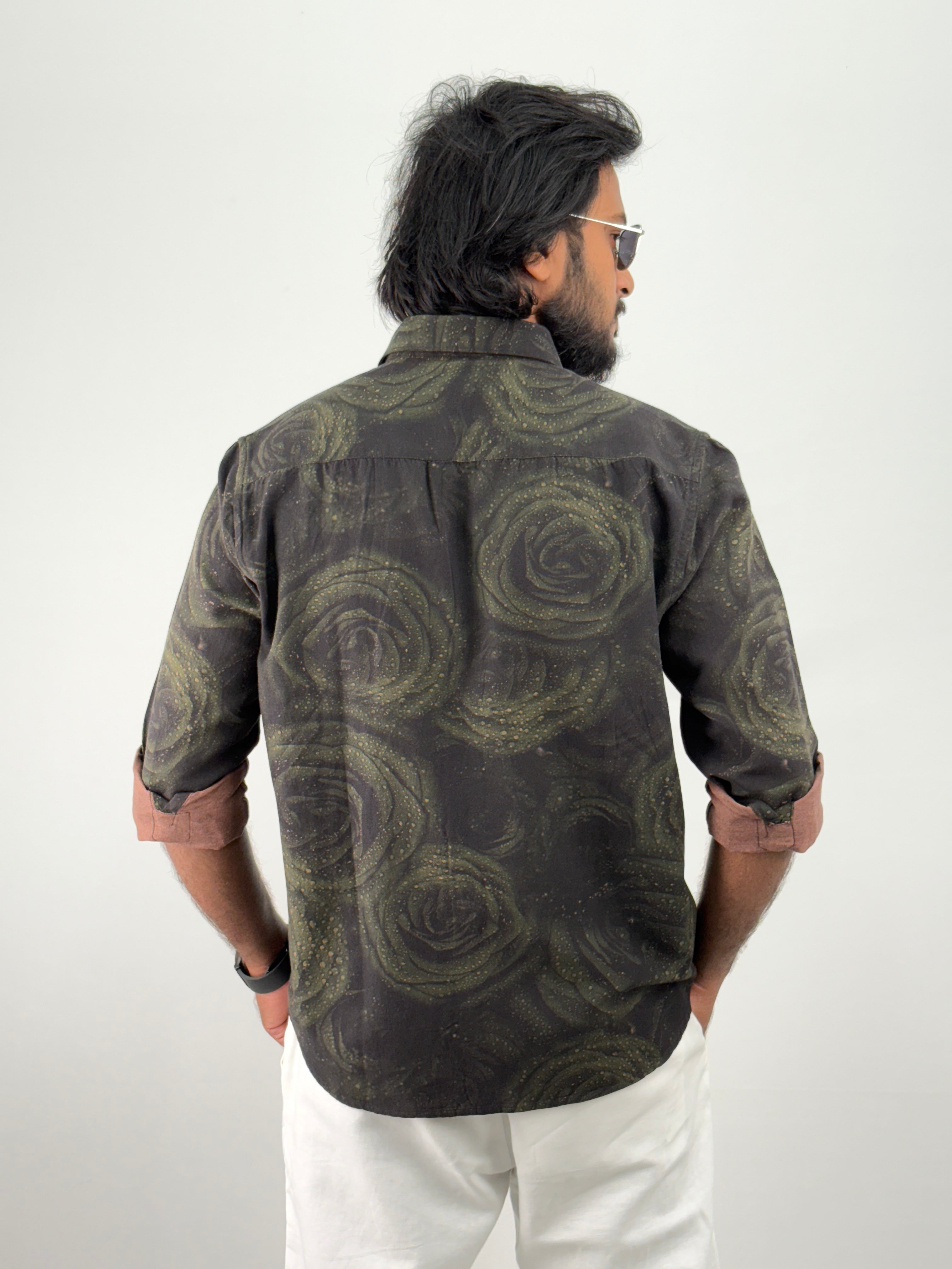 Green Printed Shirt