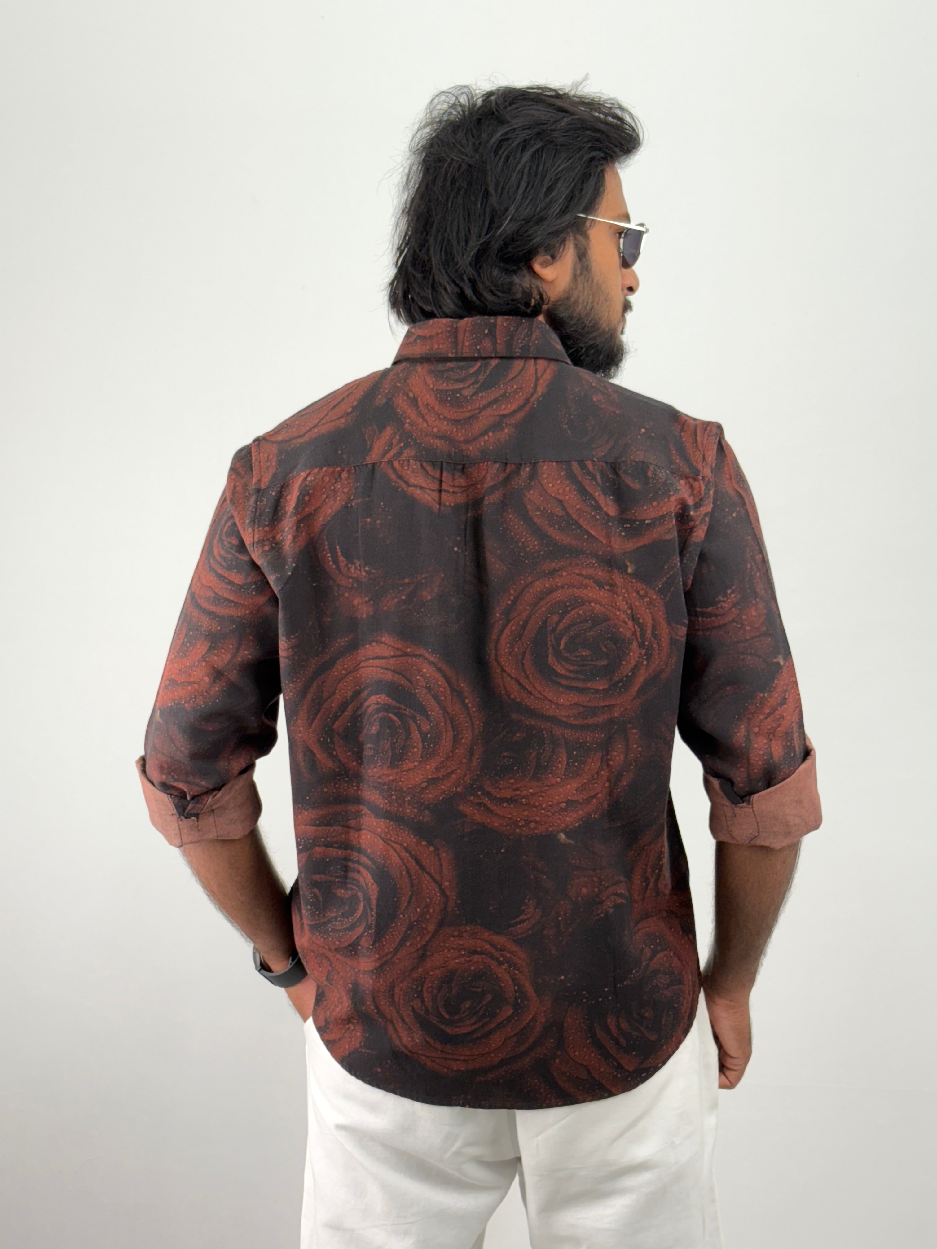 Maroon Printed Shirt