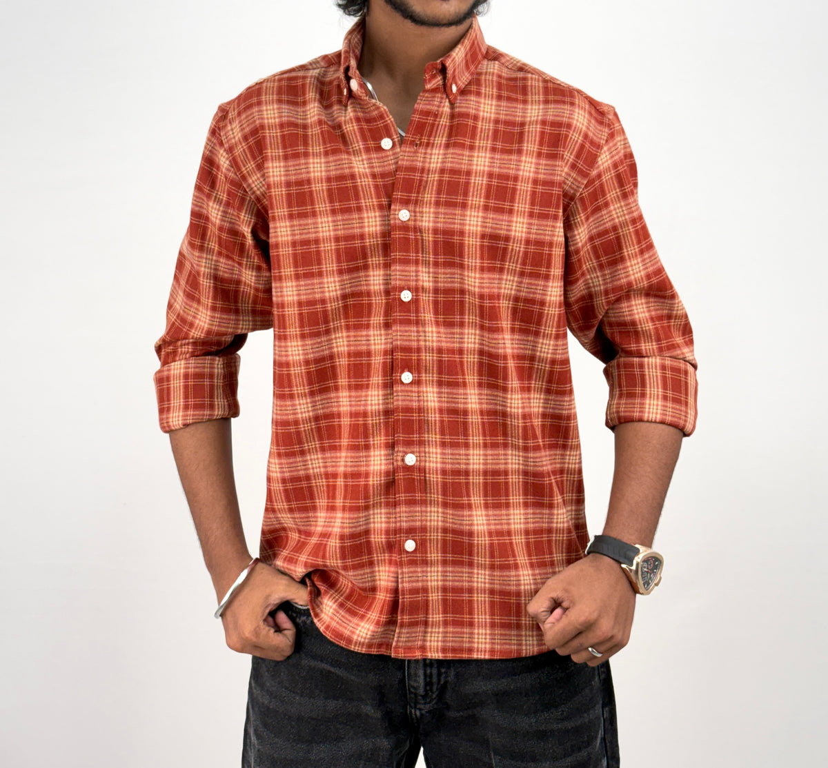 Brick Red IMP Flannel Shirt 9