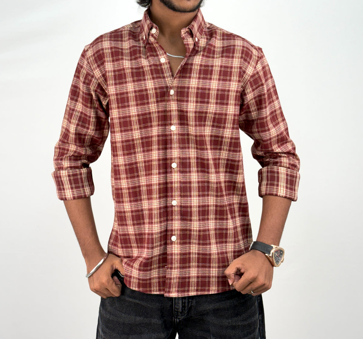 Red IMP Flannel Shirt 9