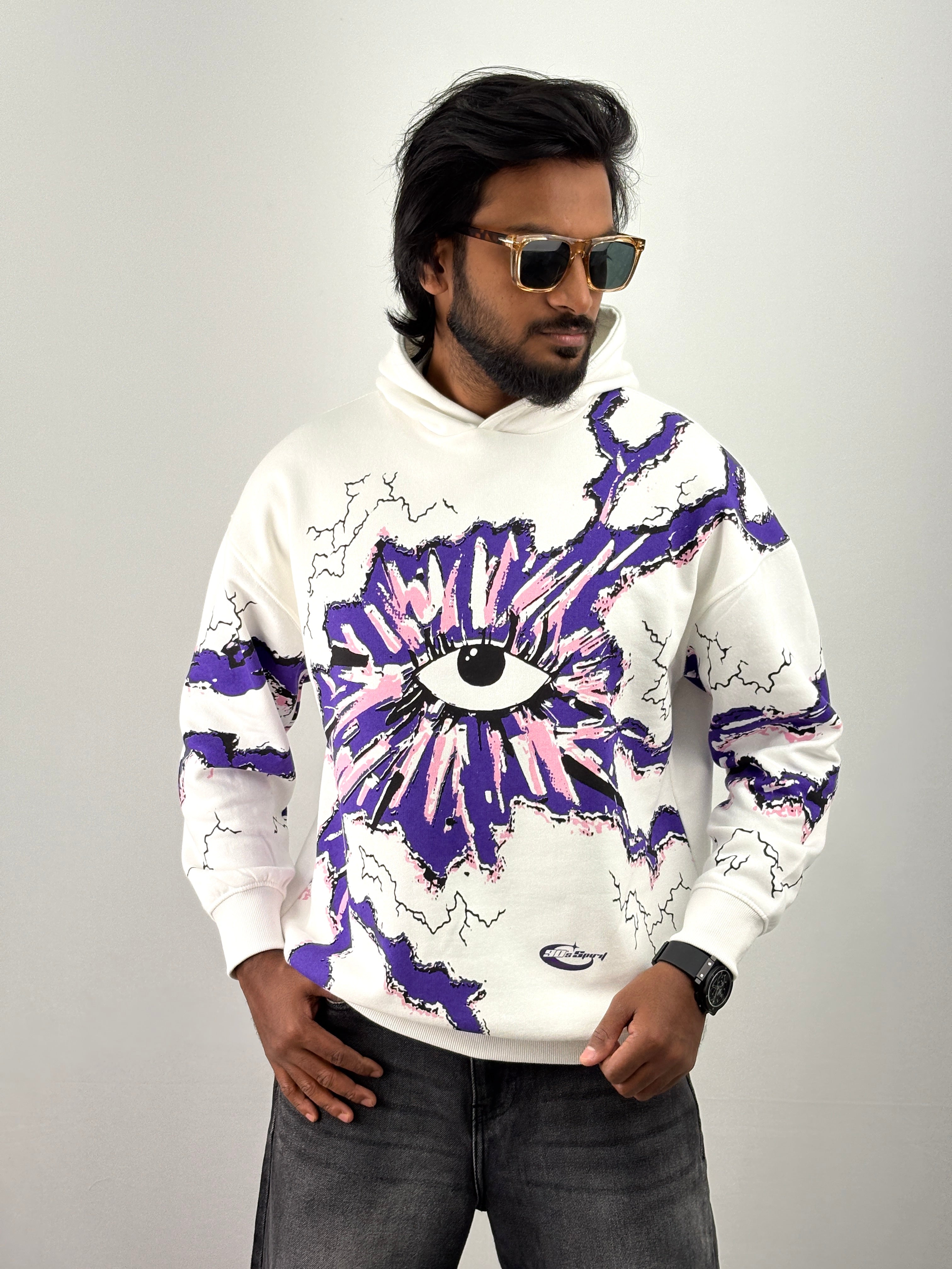 White Oversized Hoodie