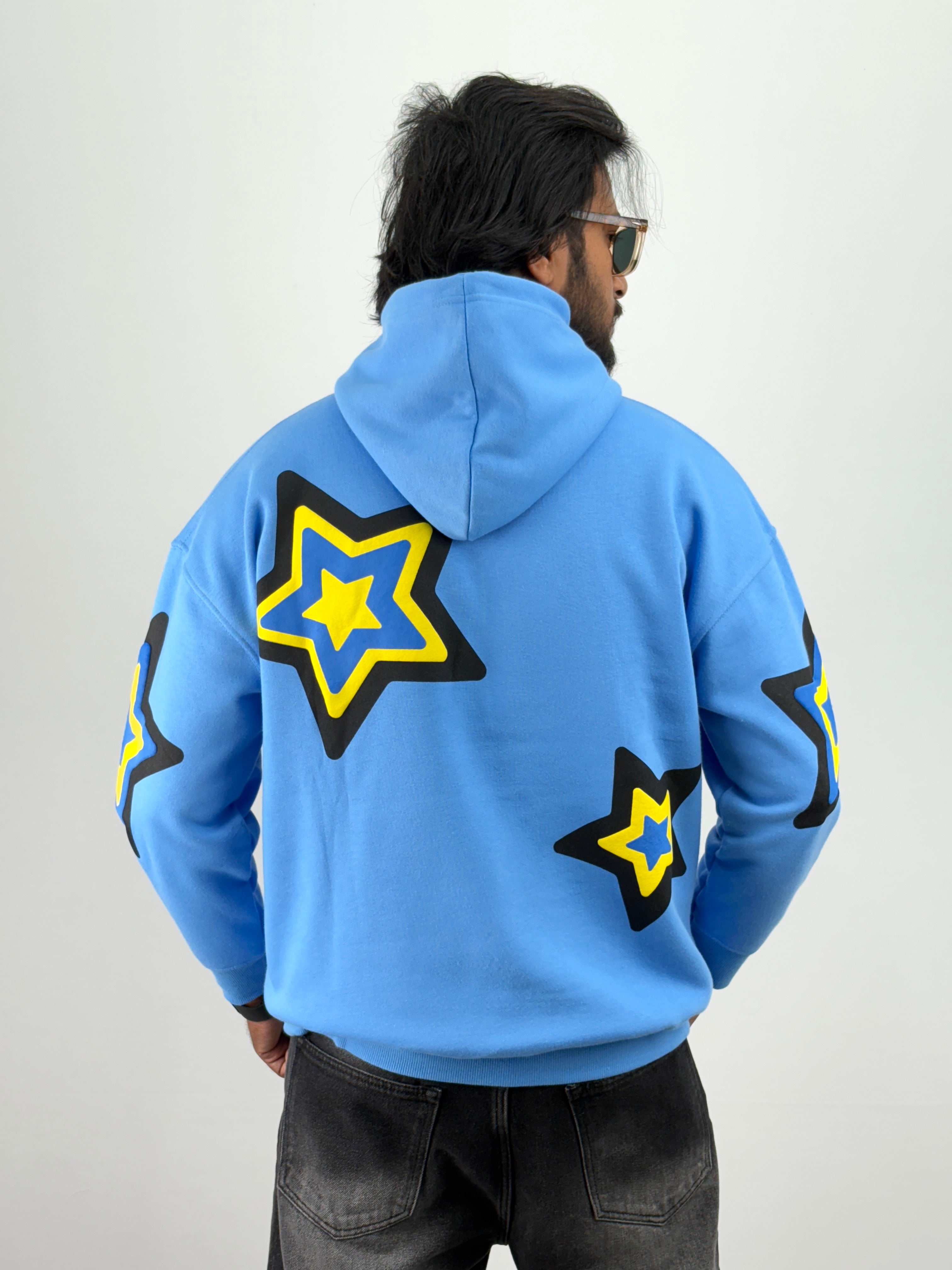 Blue Oversized Hoodie