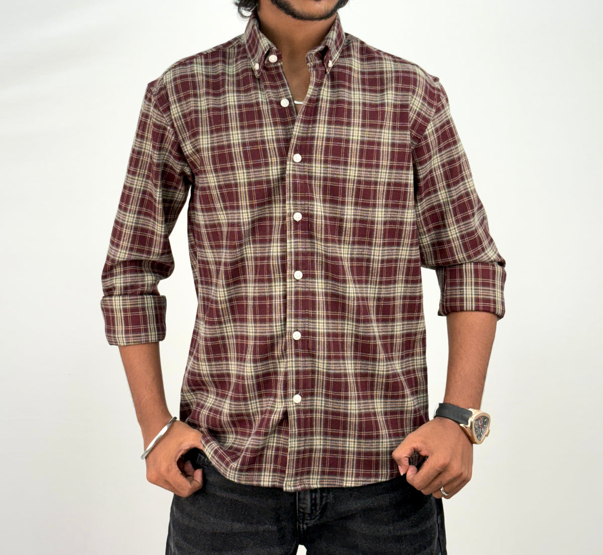 Maroon IMP Flannel Shirt 9