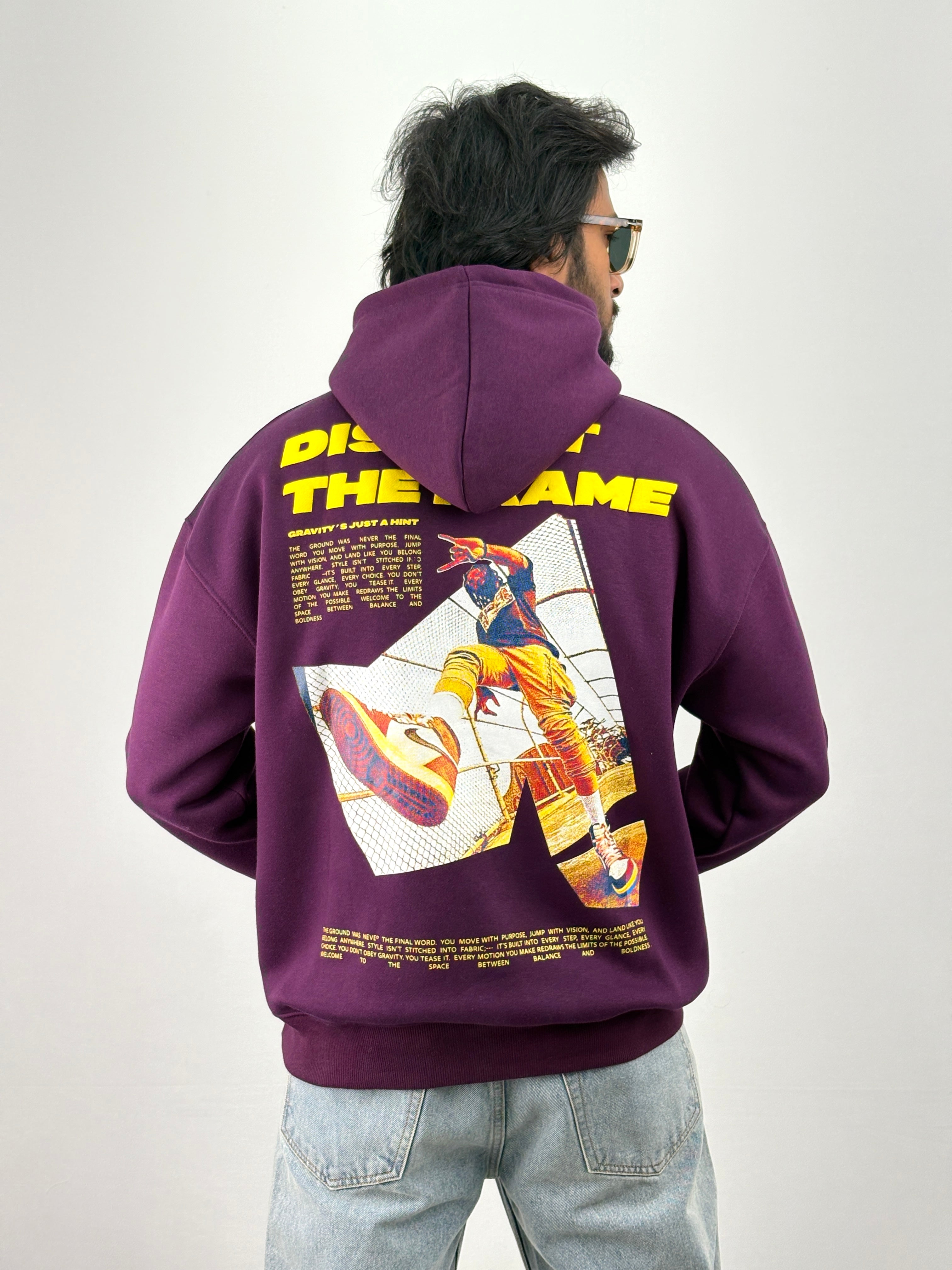 Wine Oversized Hoodie