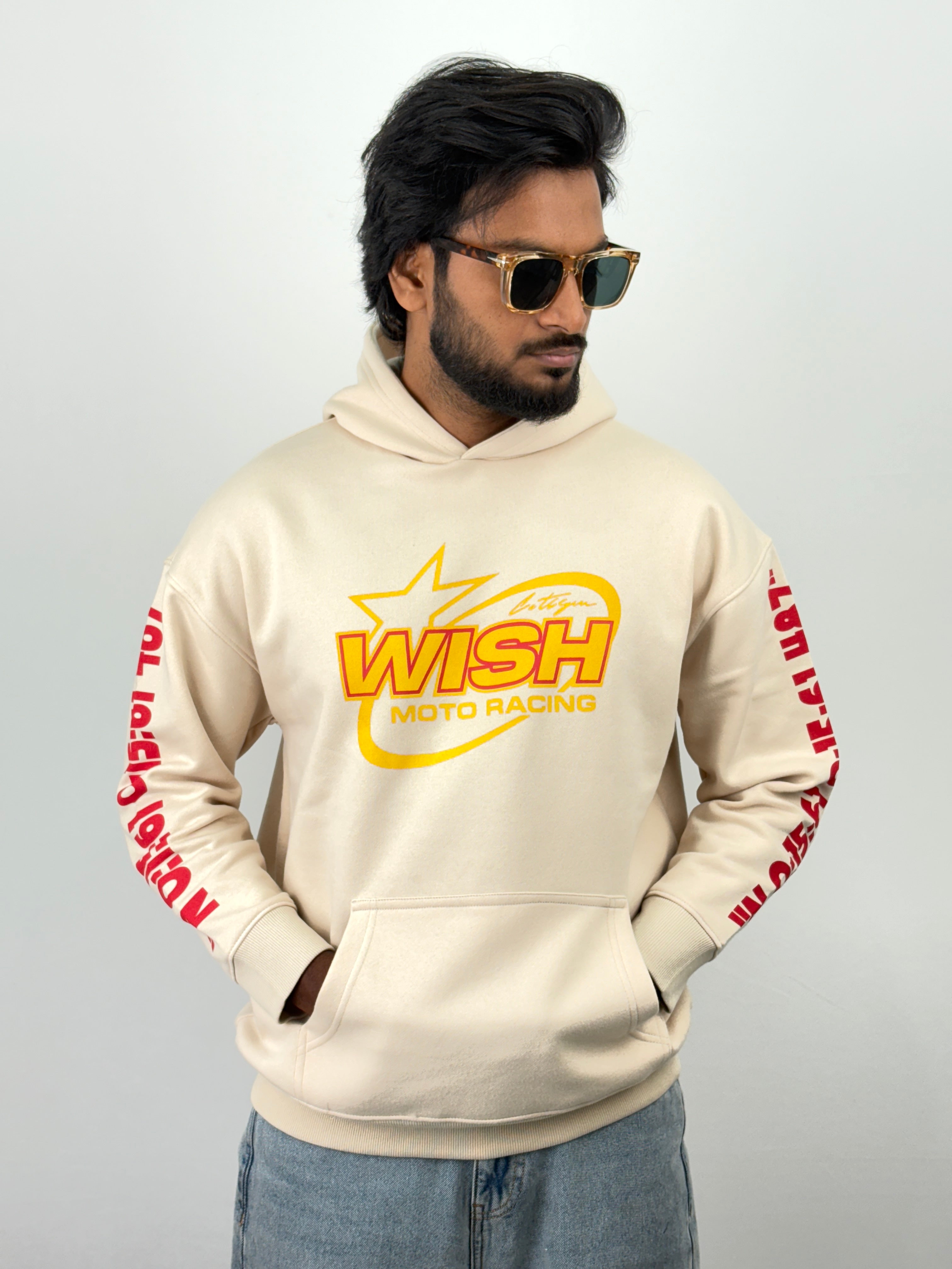 Cream Oversized Hoodie
