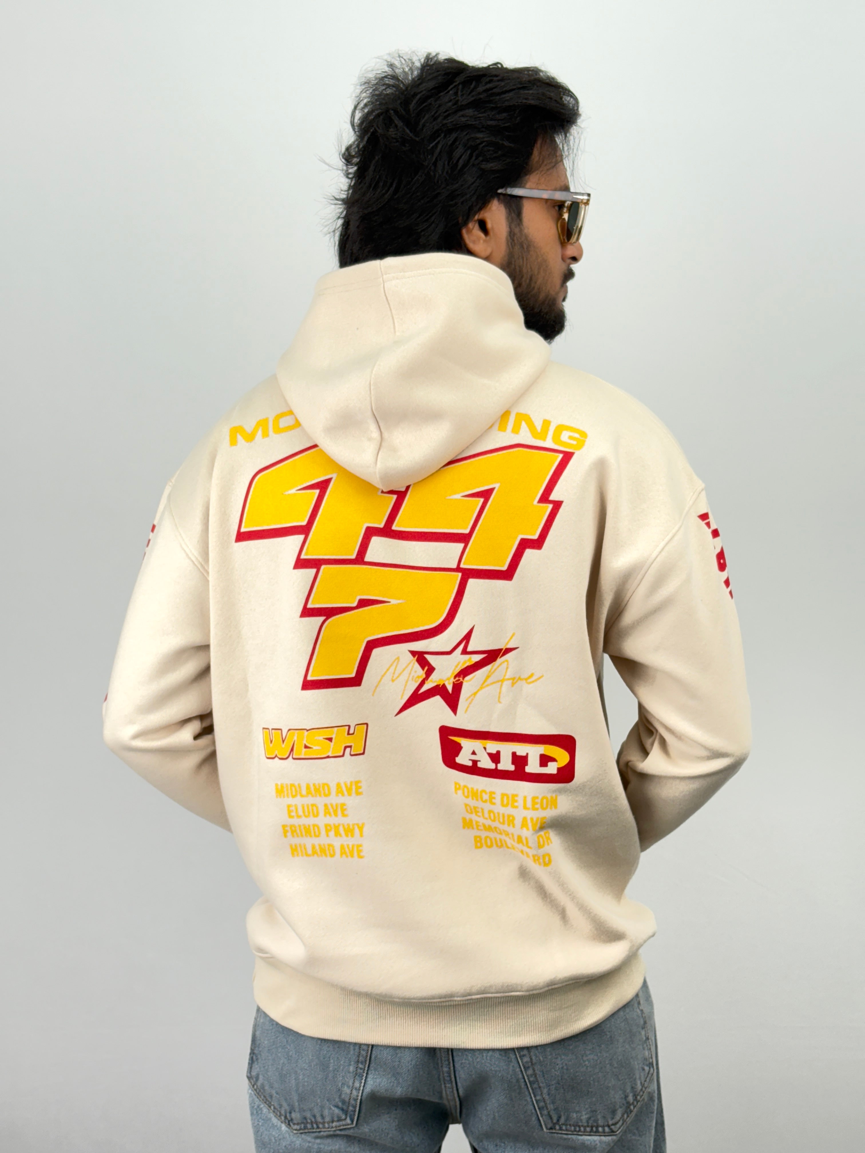 Cream Oversized Hoodie