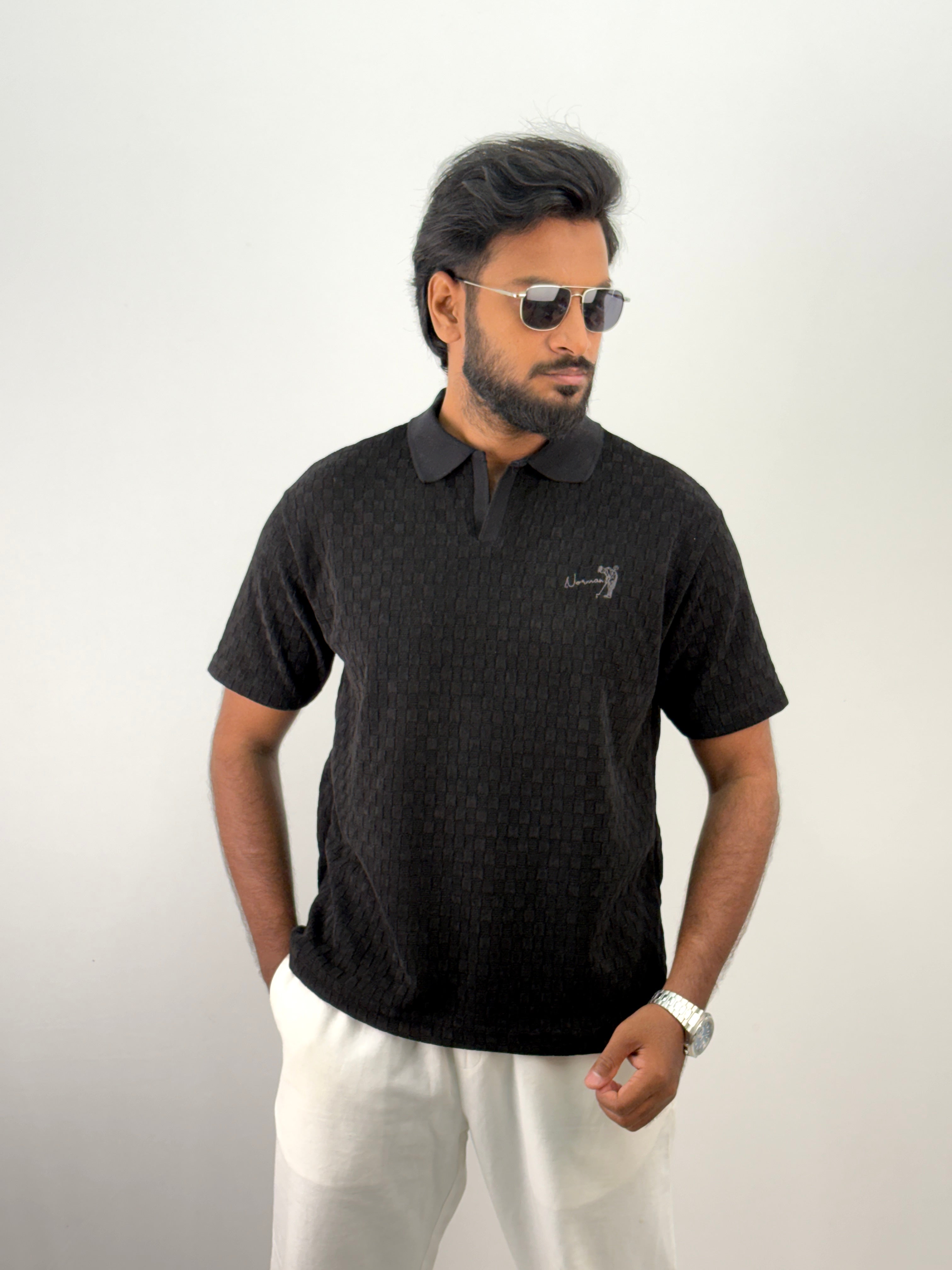Black IMP Polo Shirt
