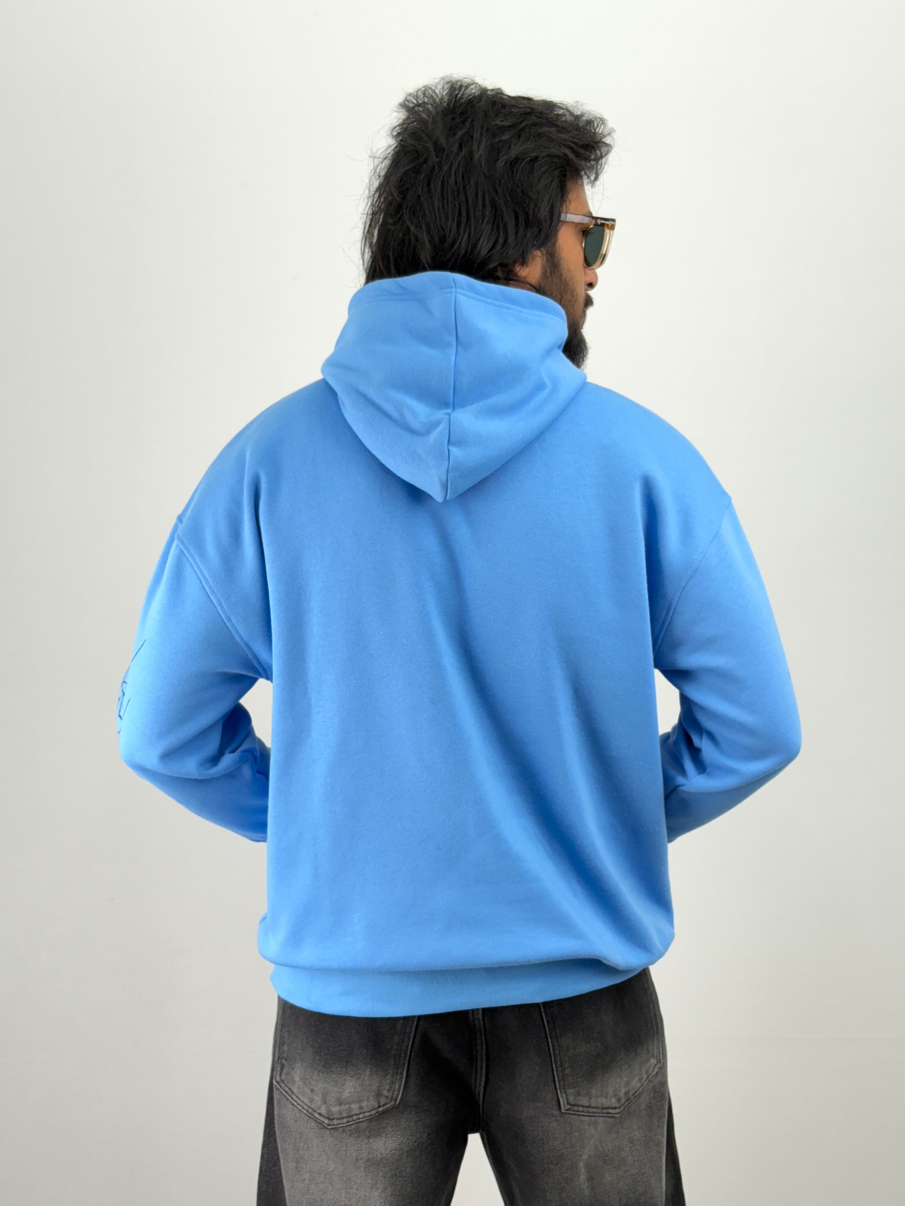 Blue Oversized Hoodie