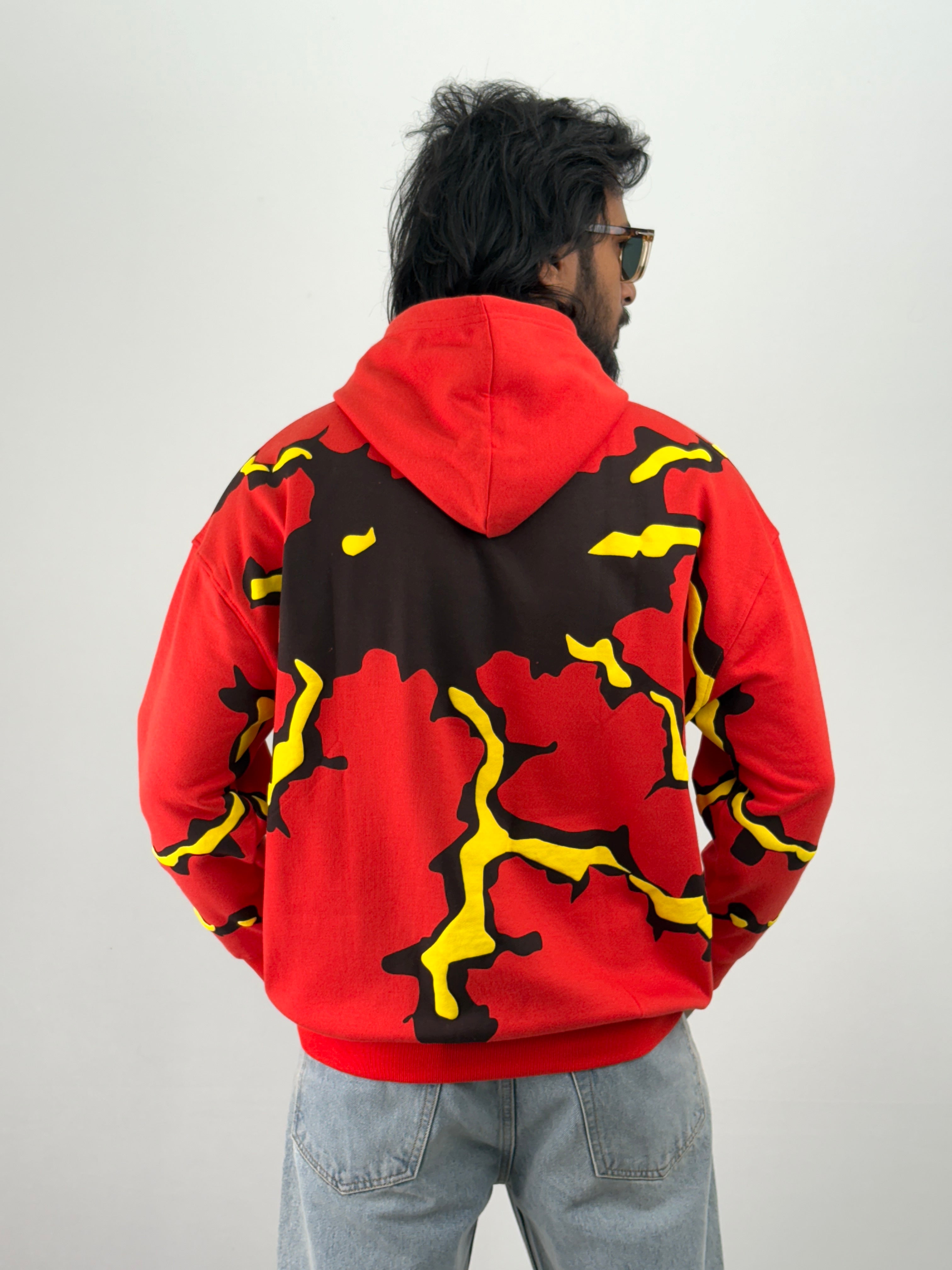 Red Oversized Hoodie