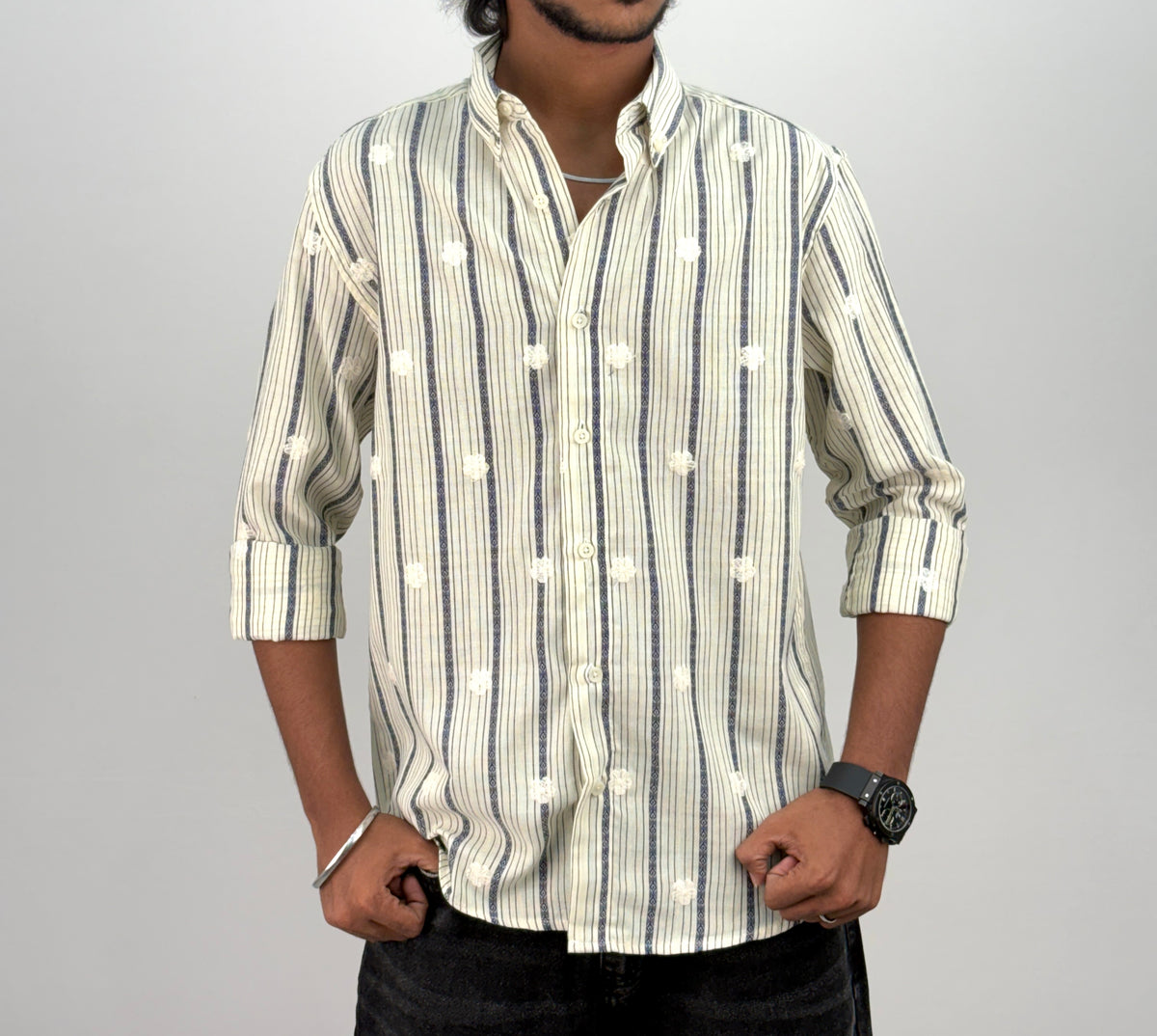 Off White IMP Embroidery Checks Shirt