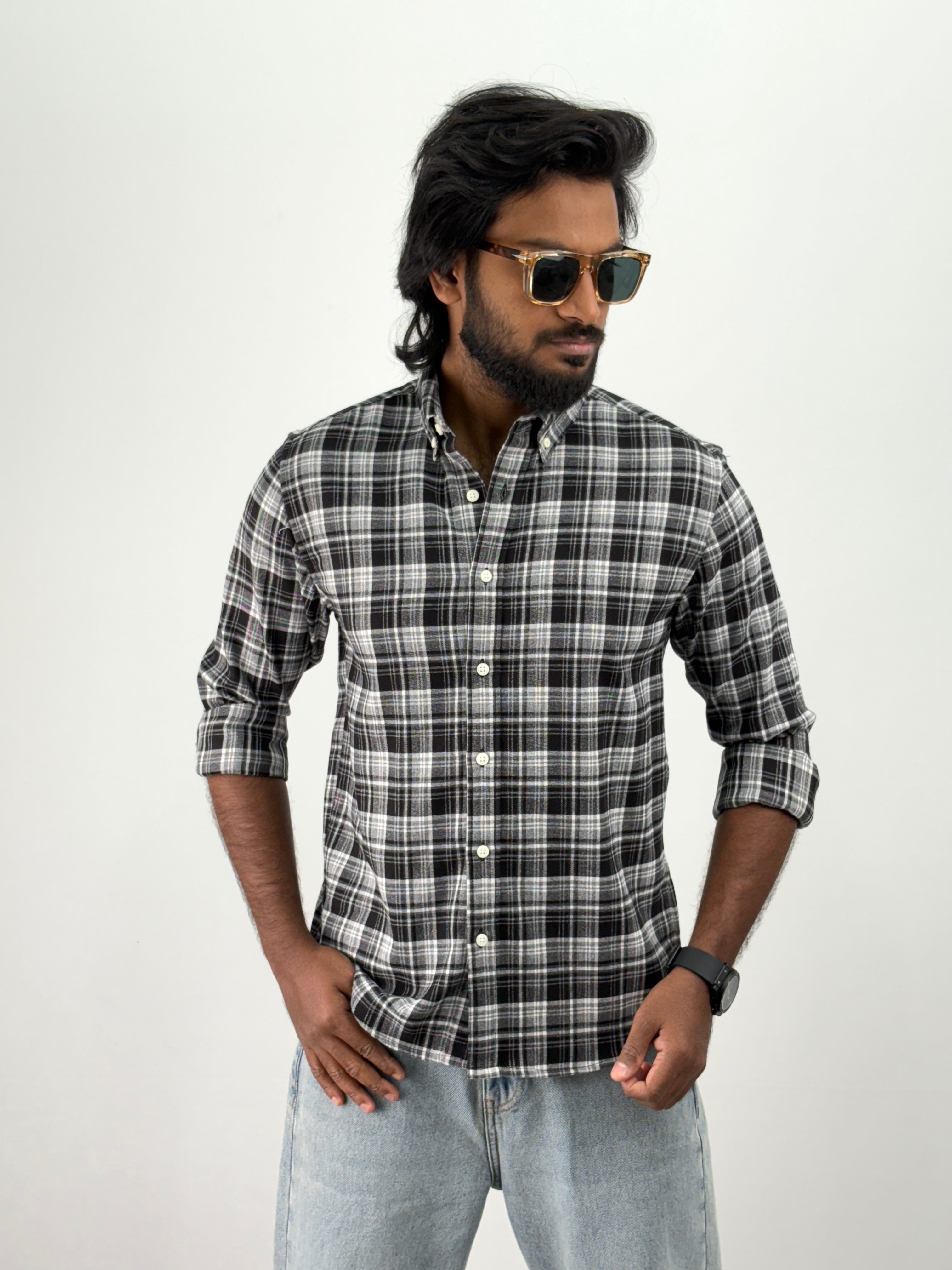 Black Flannel Shirt