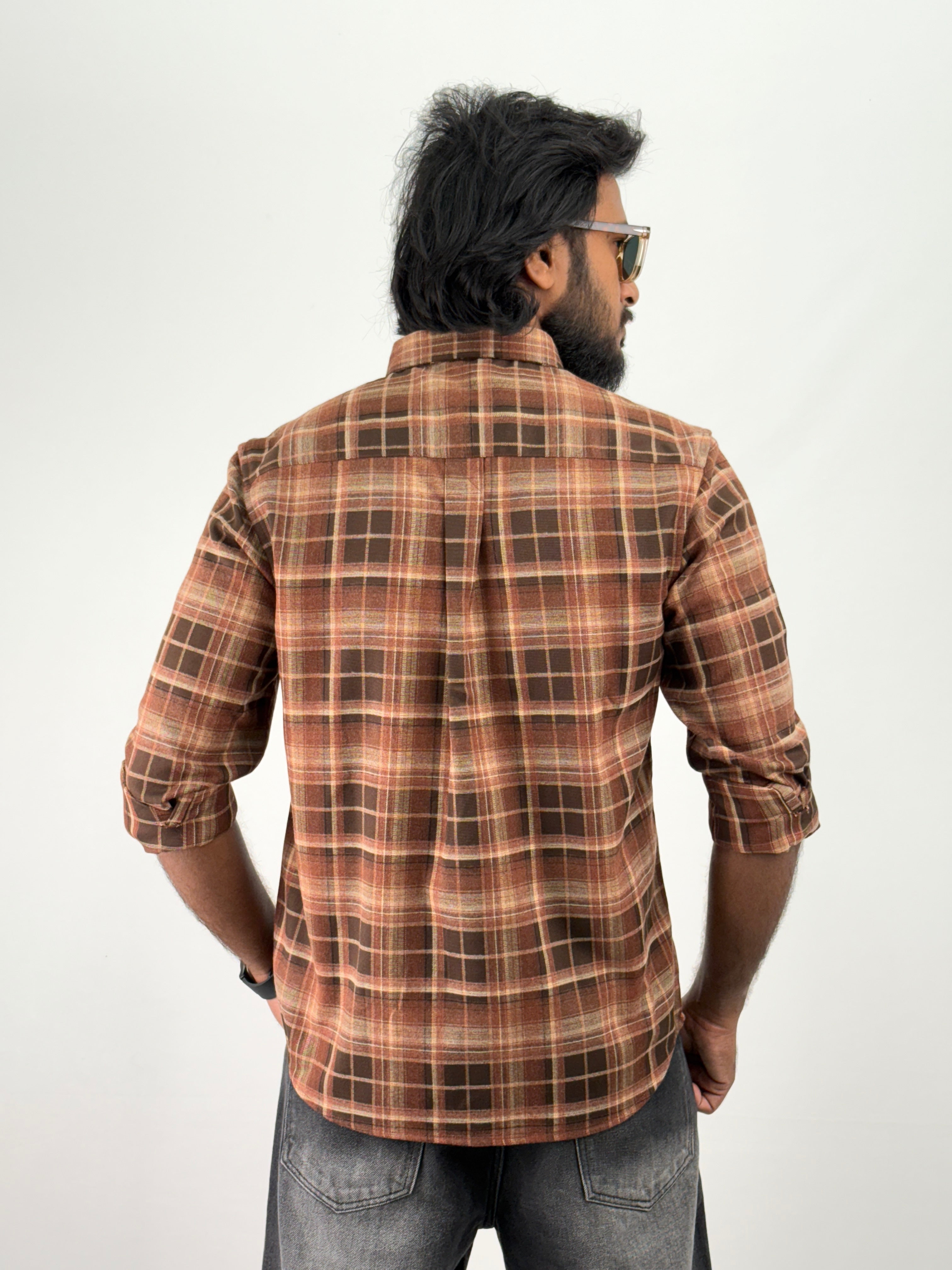 Brick Red Flannel Shirt