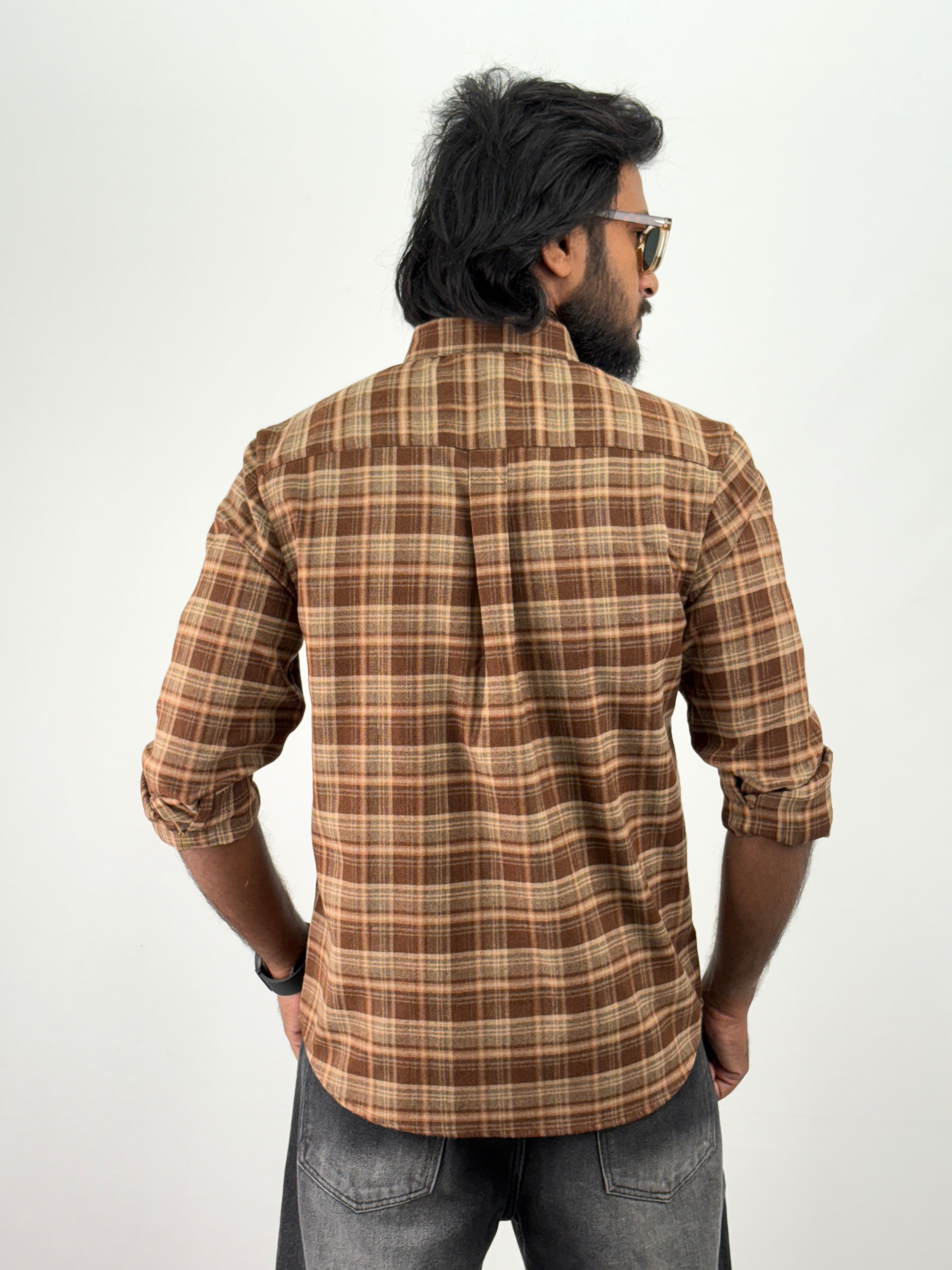 Brown Flannel Shirt