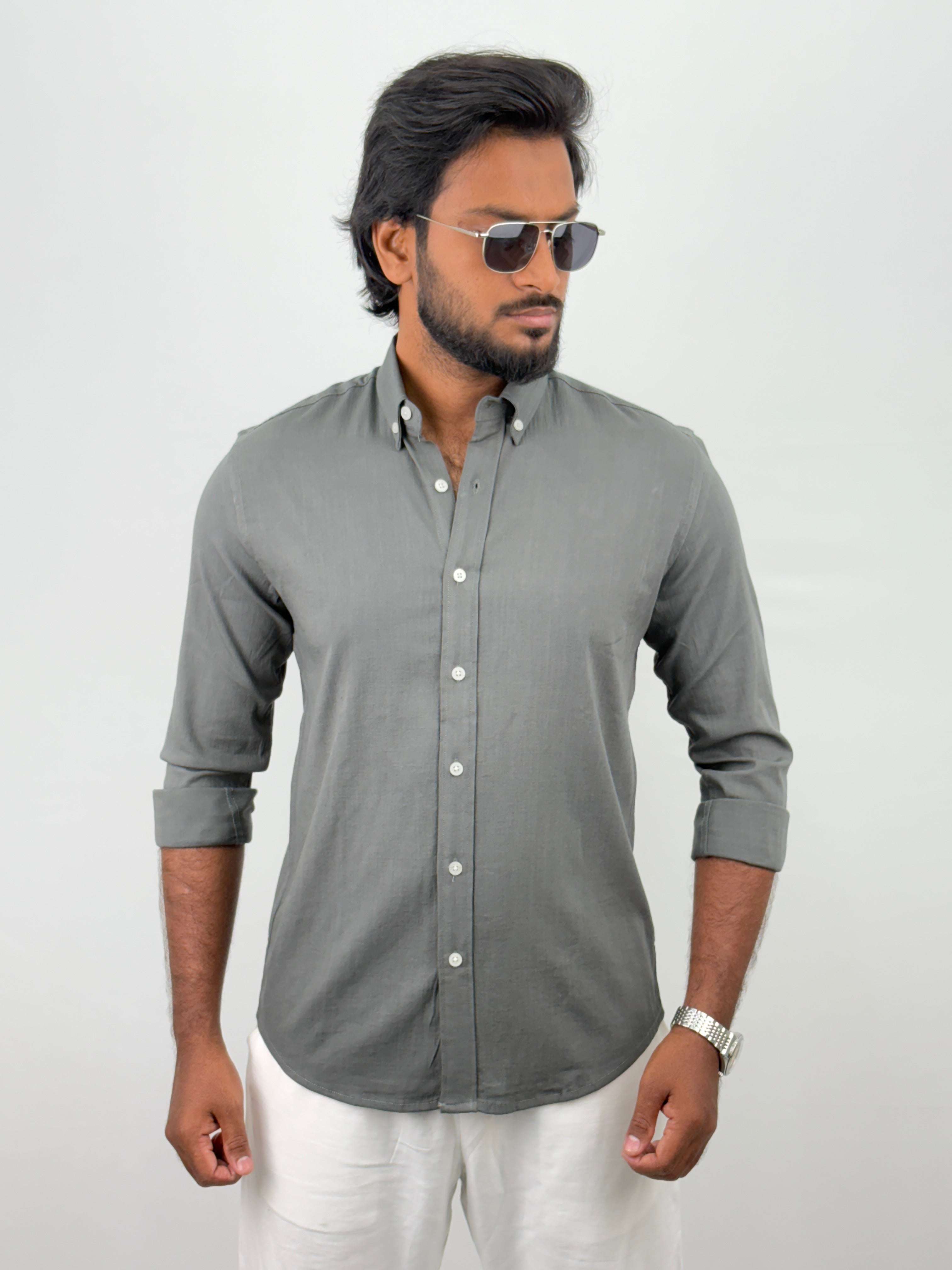 Green IMP Plain Shirts