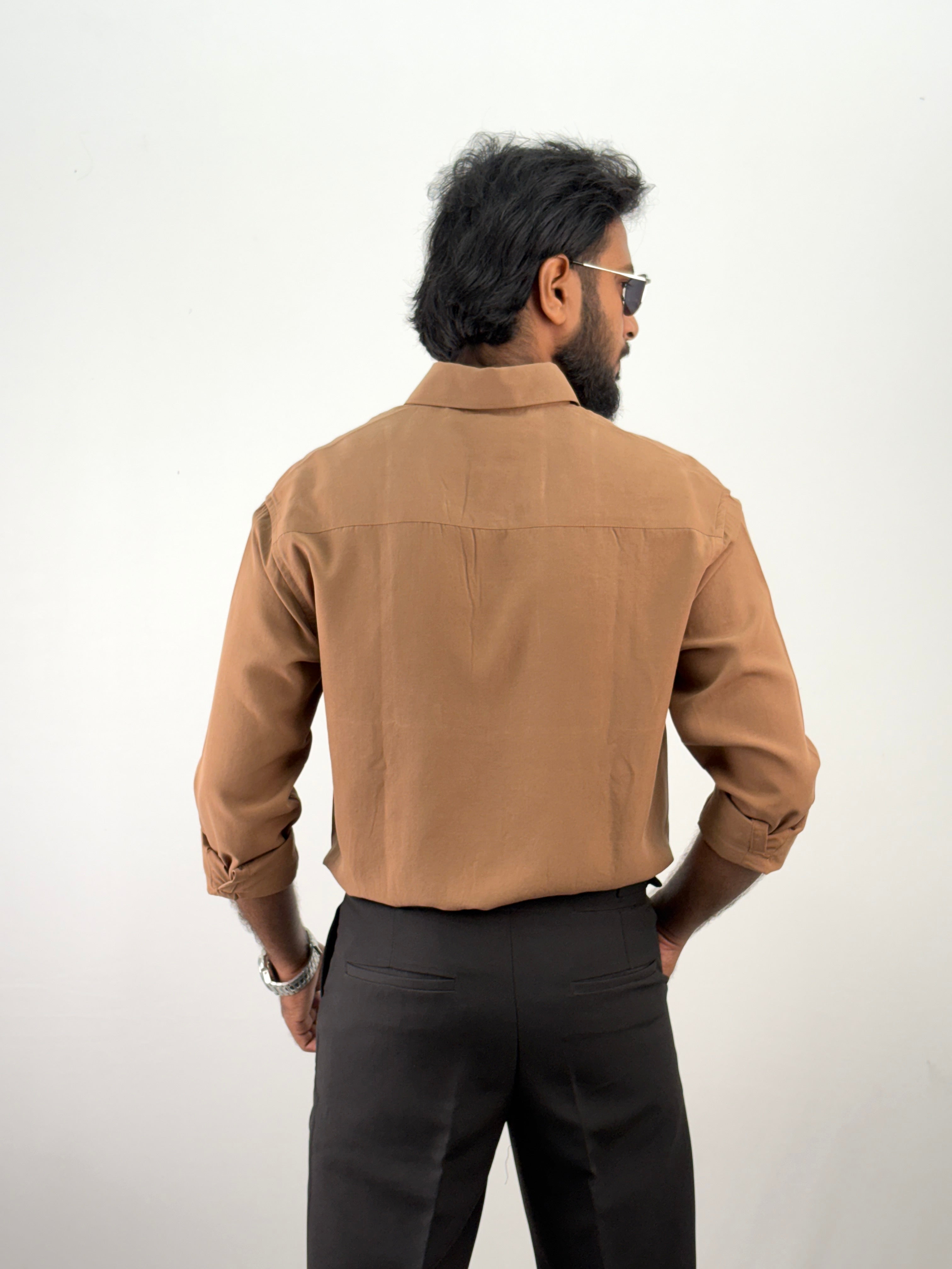 Light Brown IMP Plain Shirt 3
