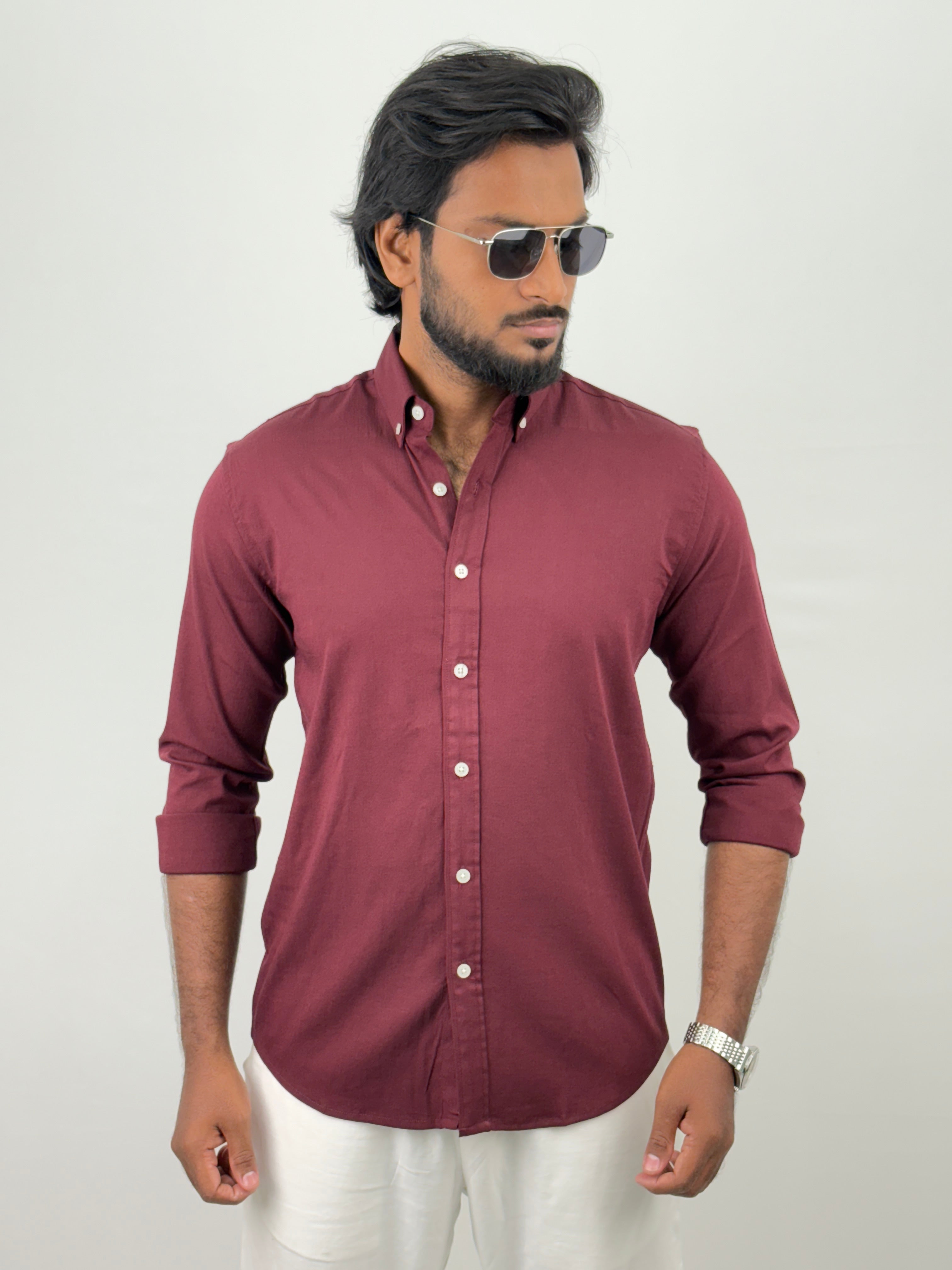 Maroon IMP Plain Shirts