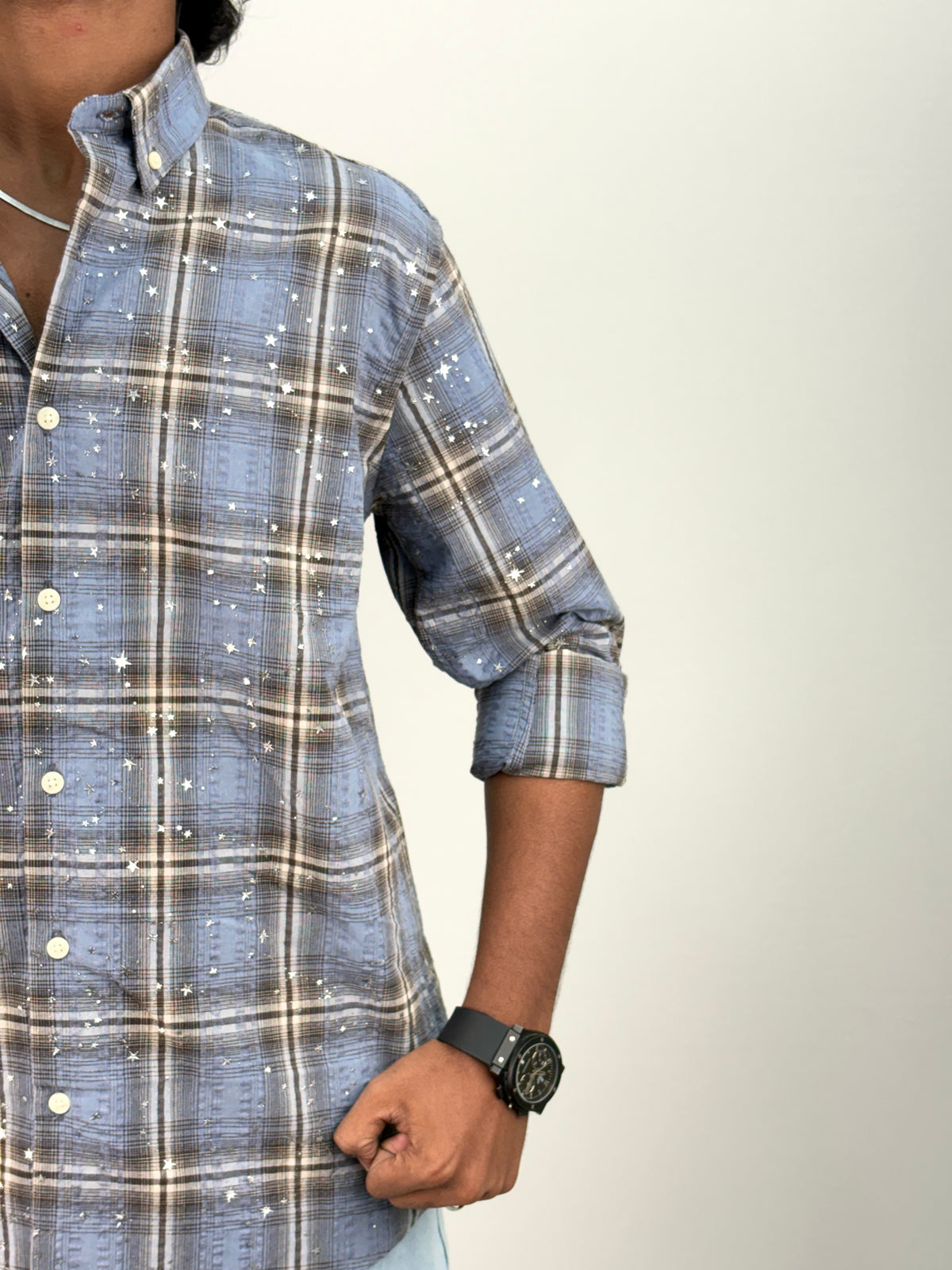 Blue Star Checks Shirt 1