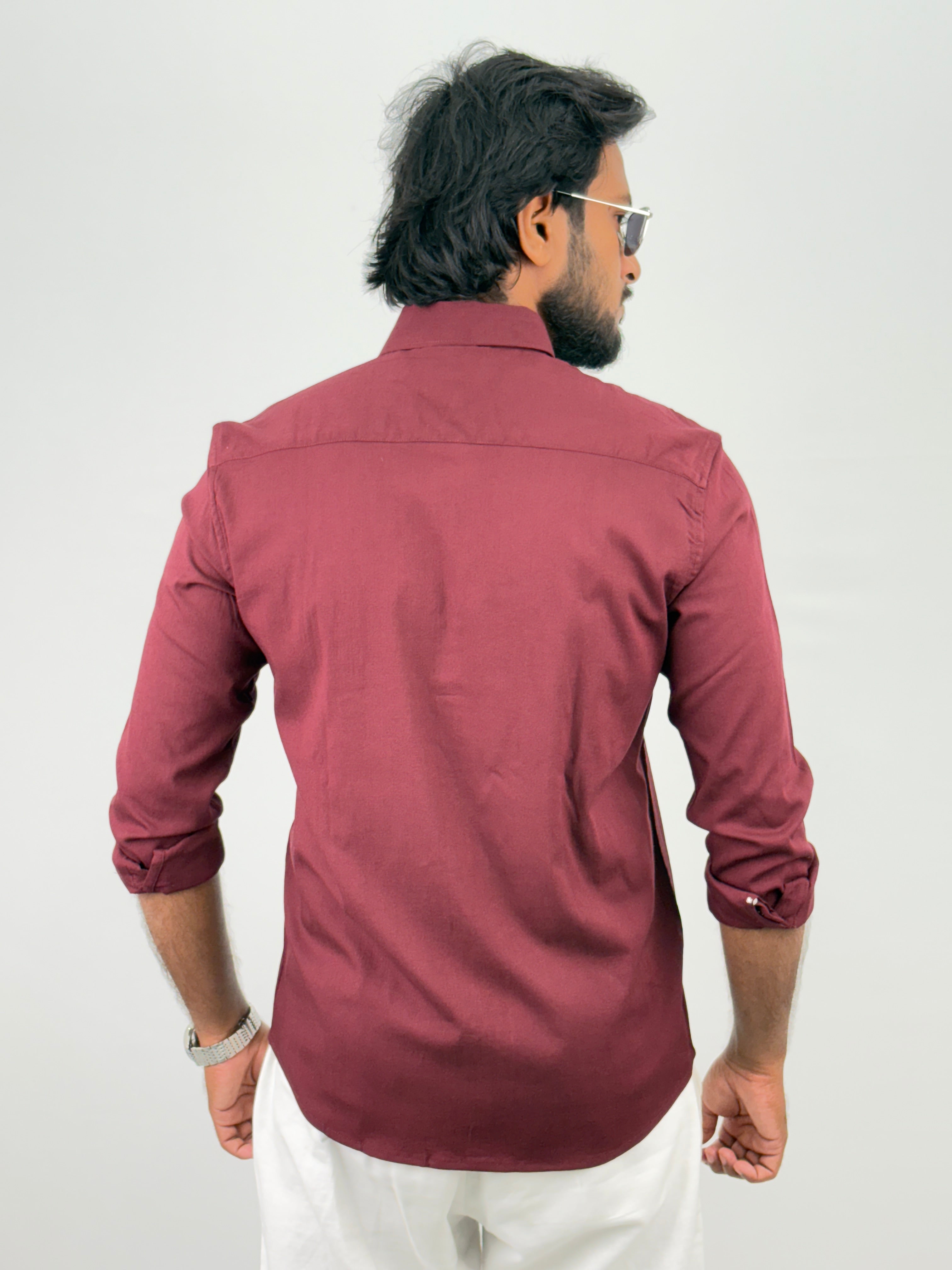 Maroon IMP Plain Shirts